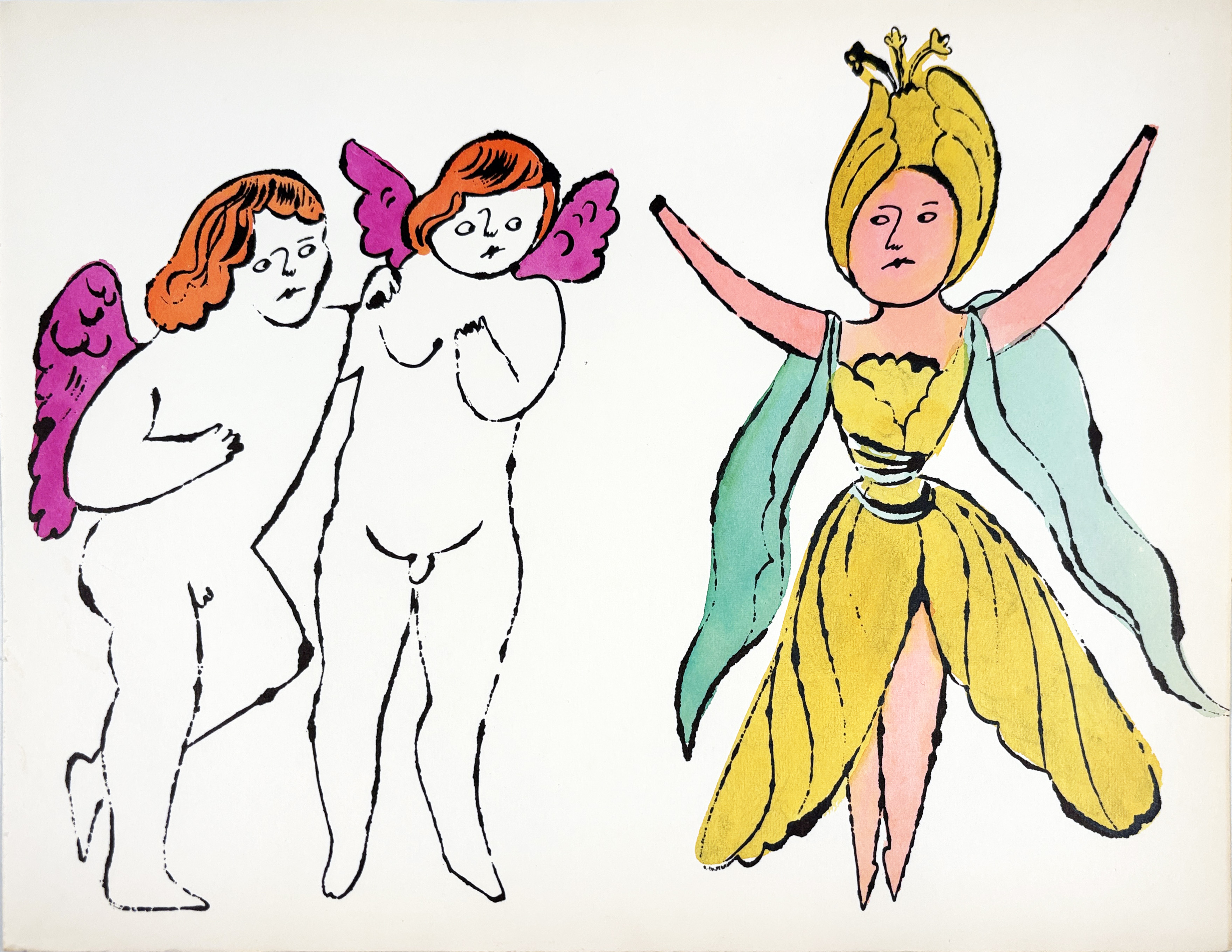 Andy Warhol – In The Bottom of my Garden IV.96A, CA. 1956 – Lithografie
