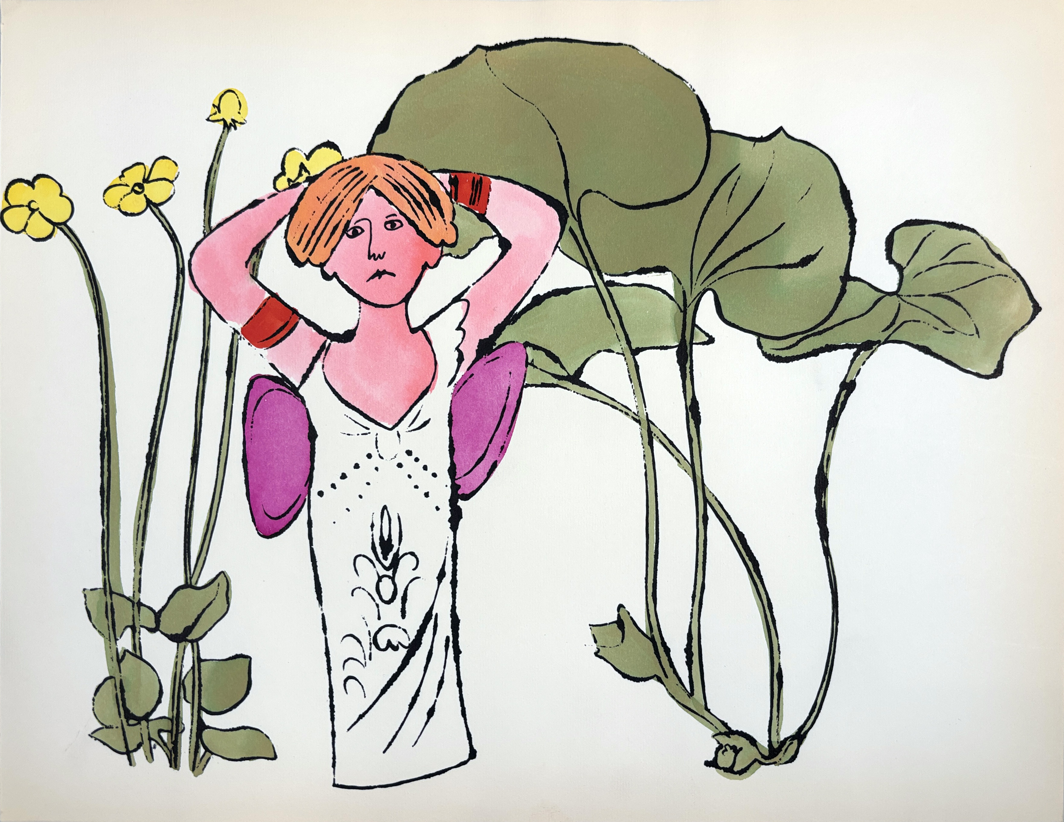 Andy Warhol – In The Bottom of my Garden IV.93A, CA. 1956 – Lithografie