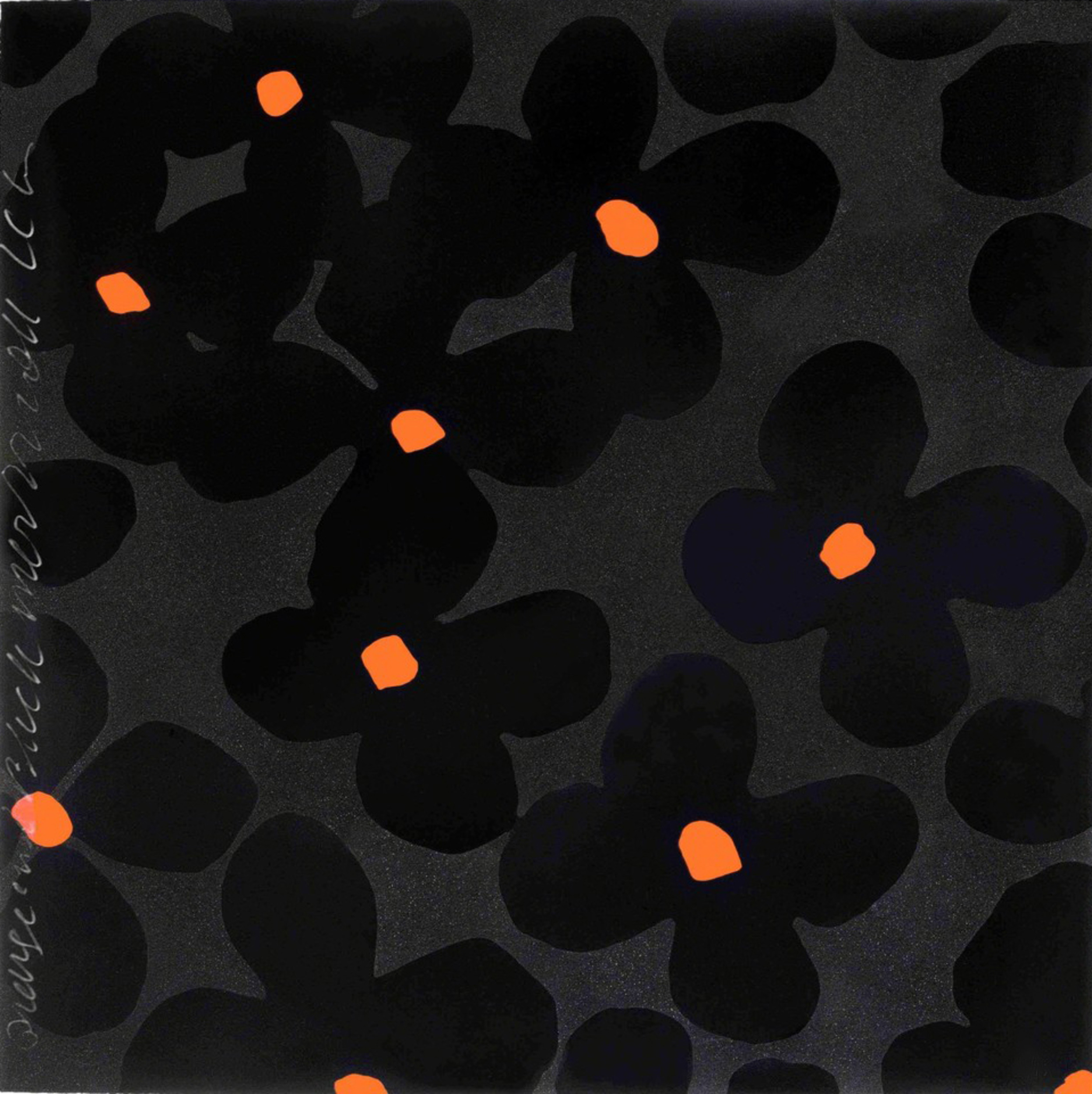 Donald Sultan – Orange and Black, March 22, 2011, 2011 – Silkscreen