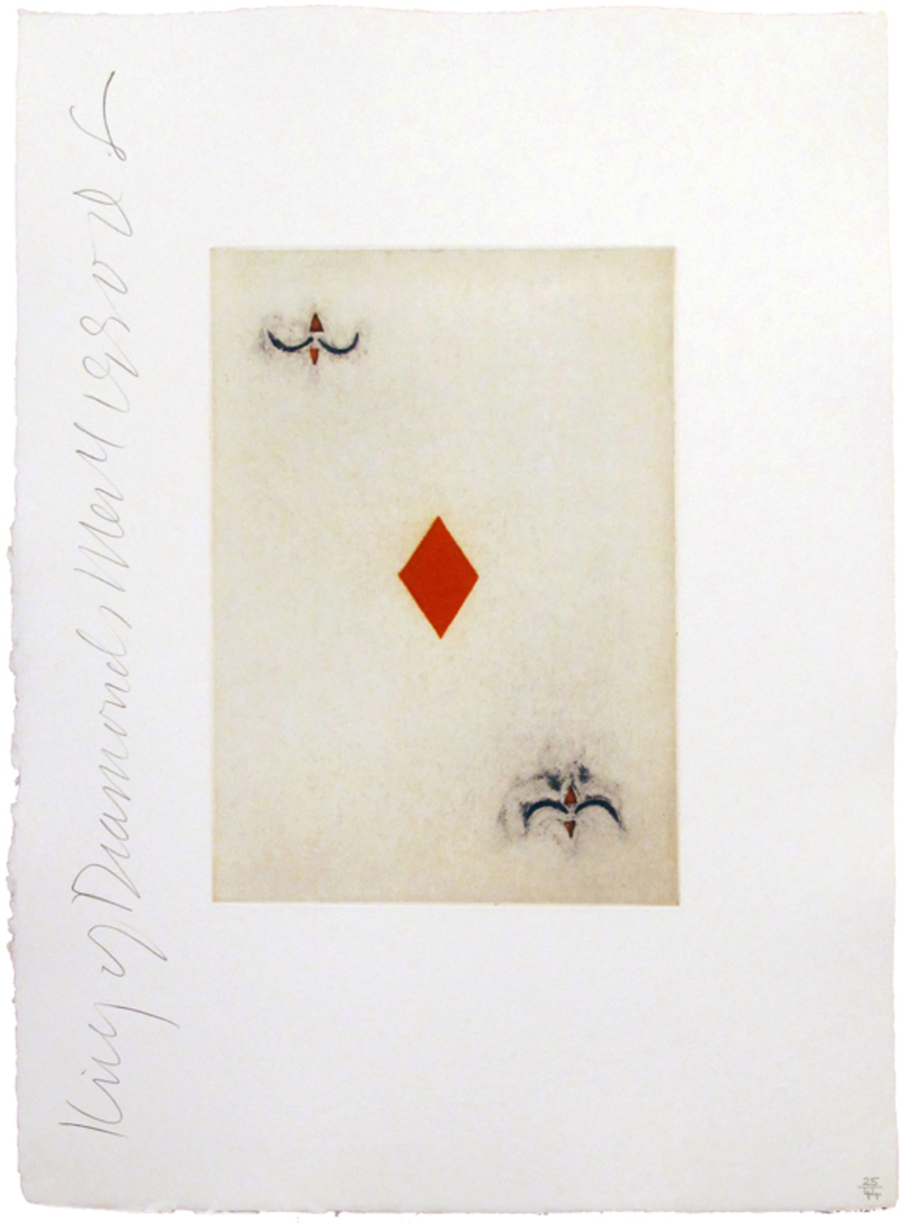 Donald Sultan – Playing Cards (King of Diamonds), 1990 – Aquatint
