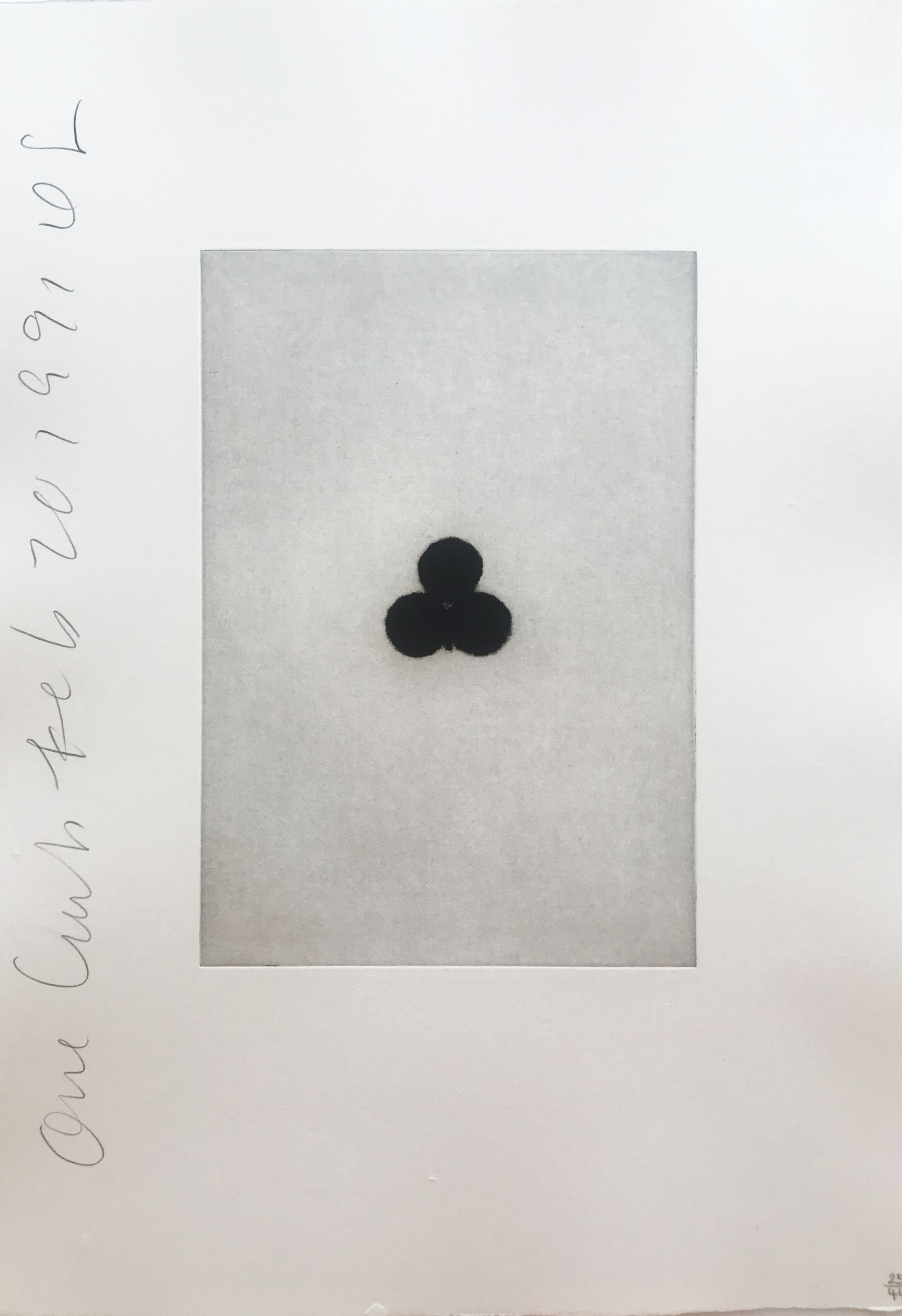Donald Sultan – Playing Cards (Ace of Clubs), 1990 – Aguatinta