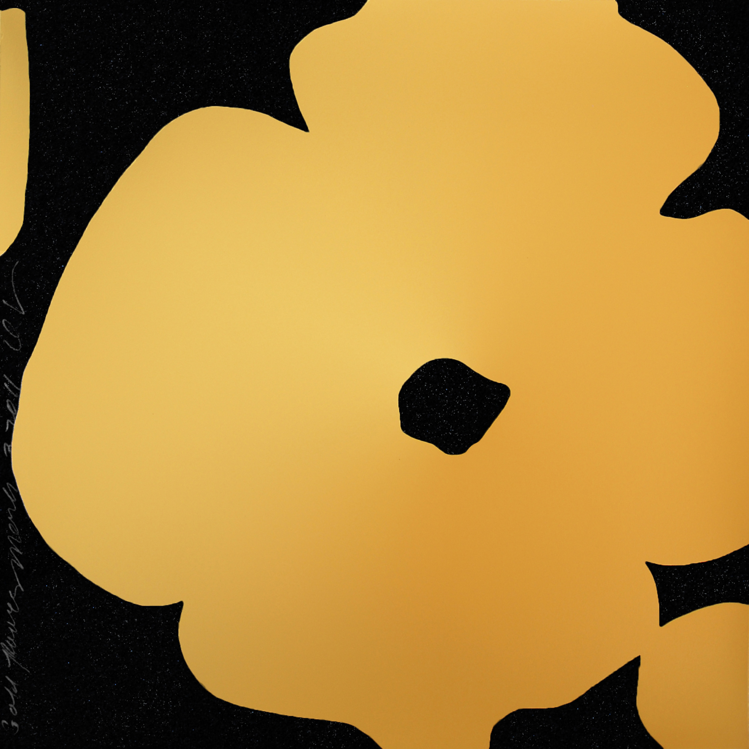 Donald Sultan – Gold Flowers, March 3, 2011, 2011 – Zeefdruk