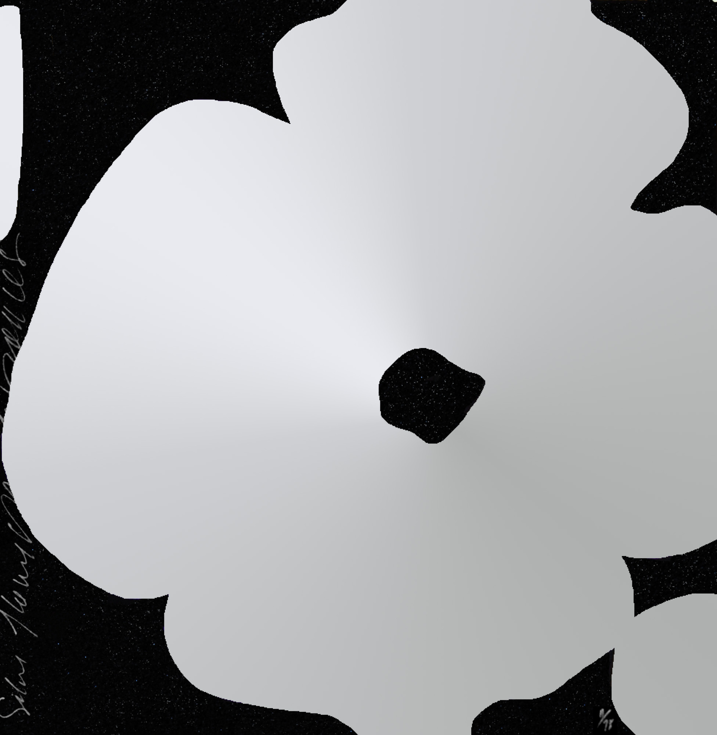 Donald Sultan – Silver Flowers, March 5, 2011, 2011 – Zeefdruk
