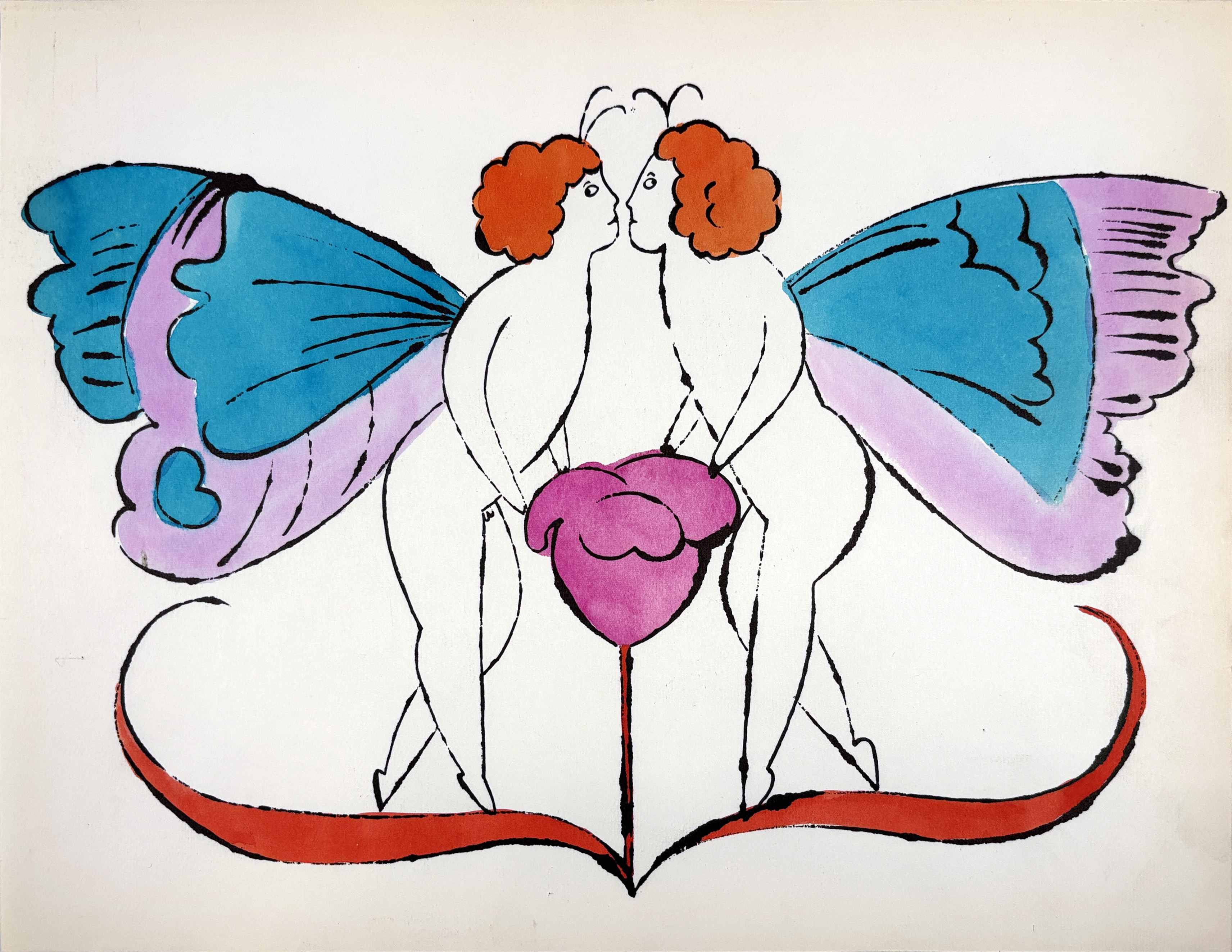 Andy Warhol – In The Bottom of my Garden IV.92A, CA. 1956 – Lithografie