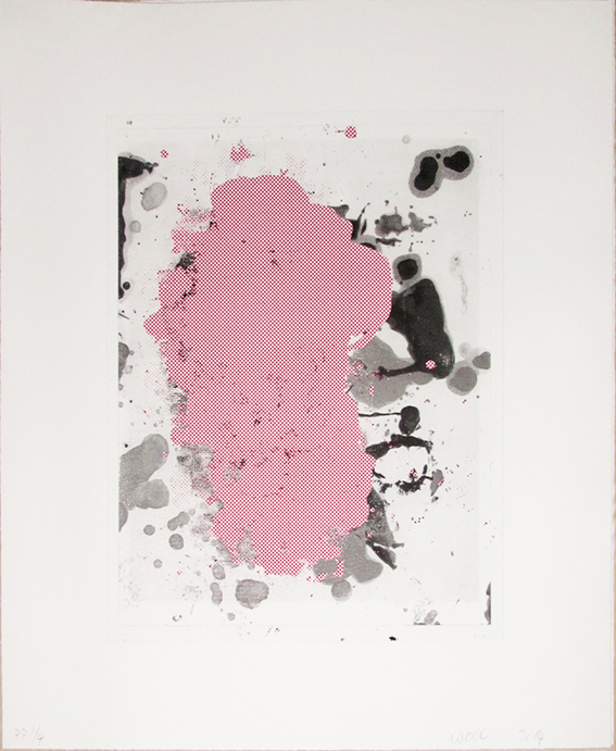 Christopher Wool – Portraits (Red) 5, 2014 – Lithographie
