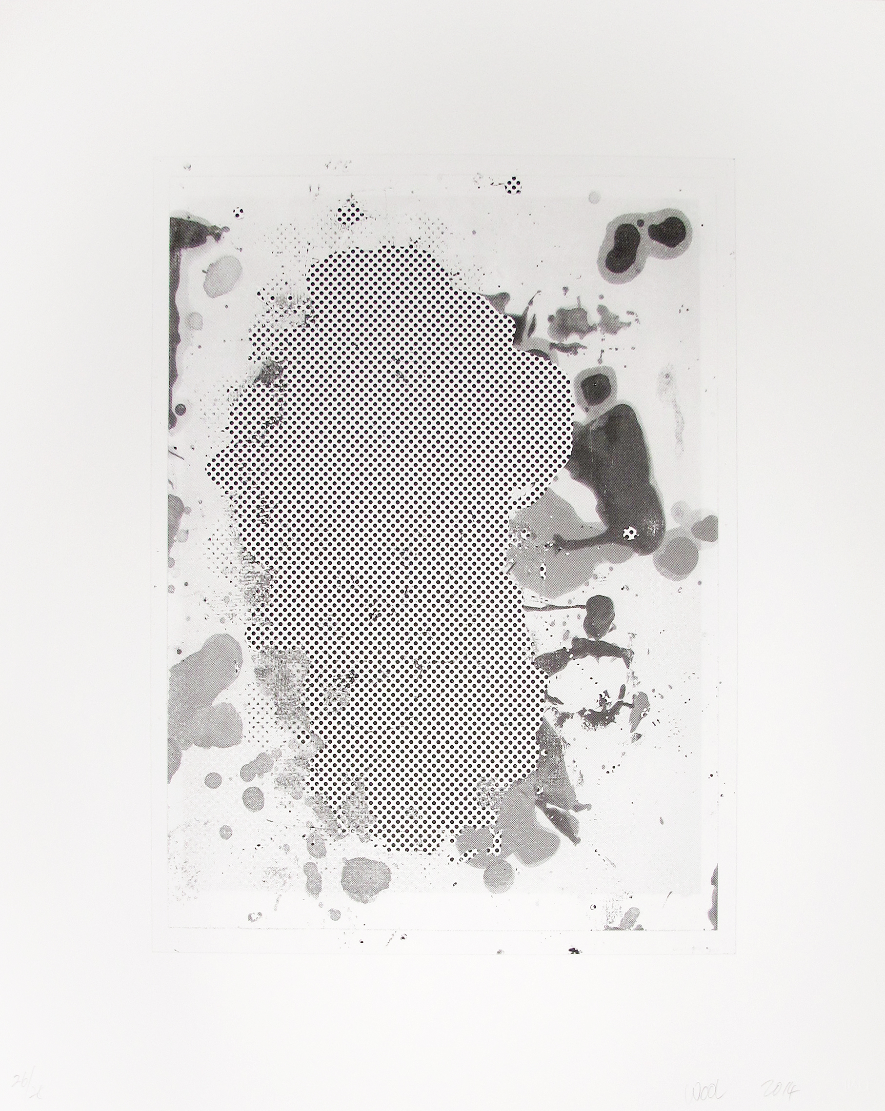 Christopher Wool – Portraits (B&W) 5, 2014 – Lithografie