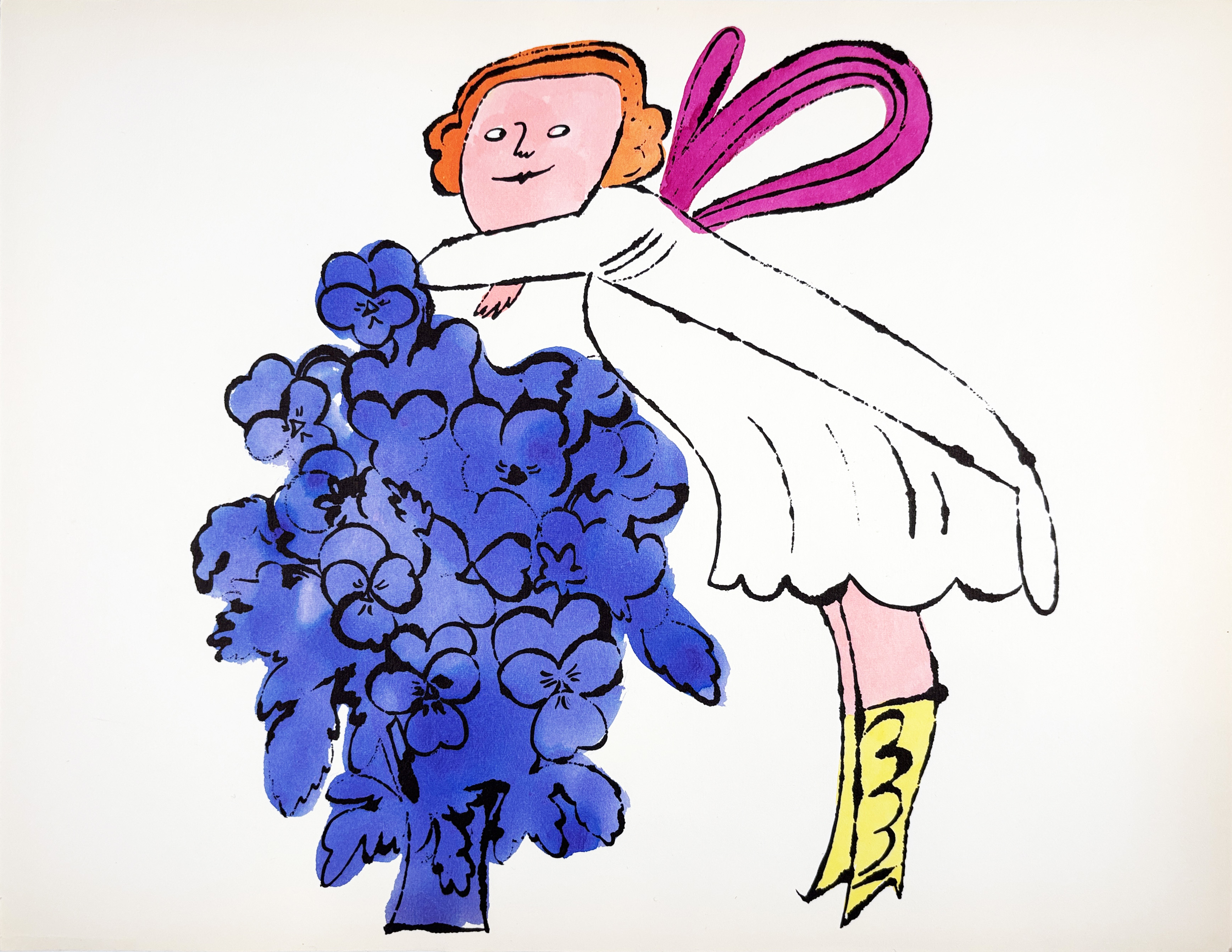 Andy Warhol – In The Bottom of my Garden IV.98A, CA.1956 – Lithografie
