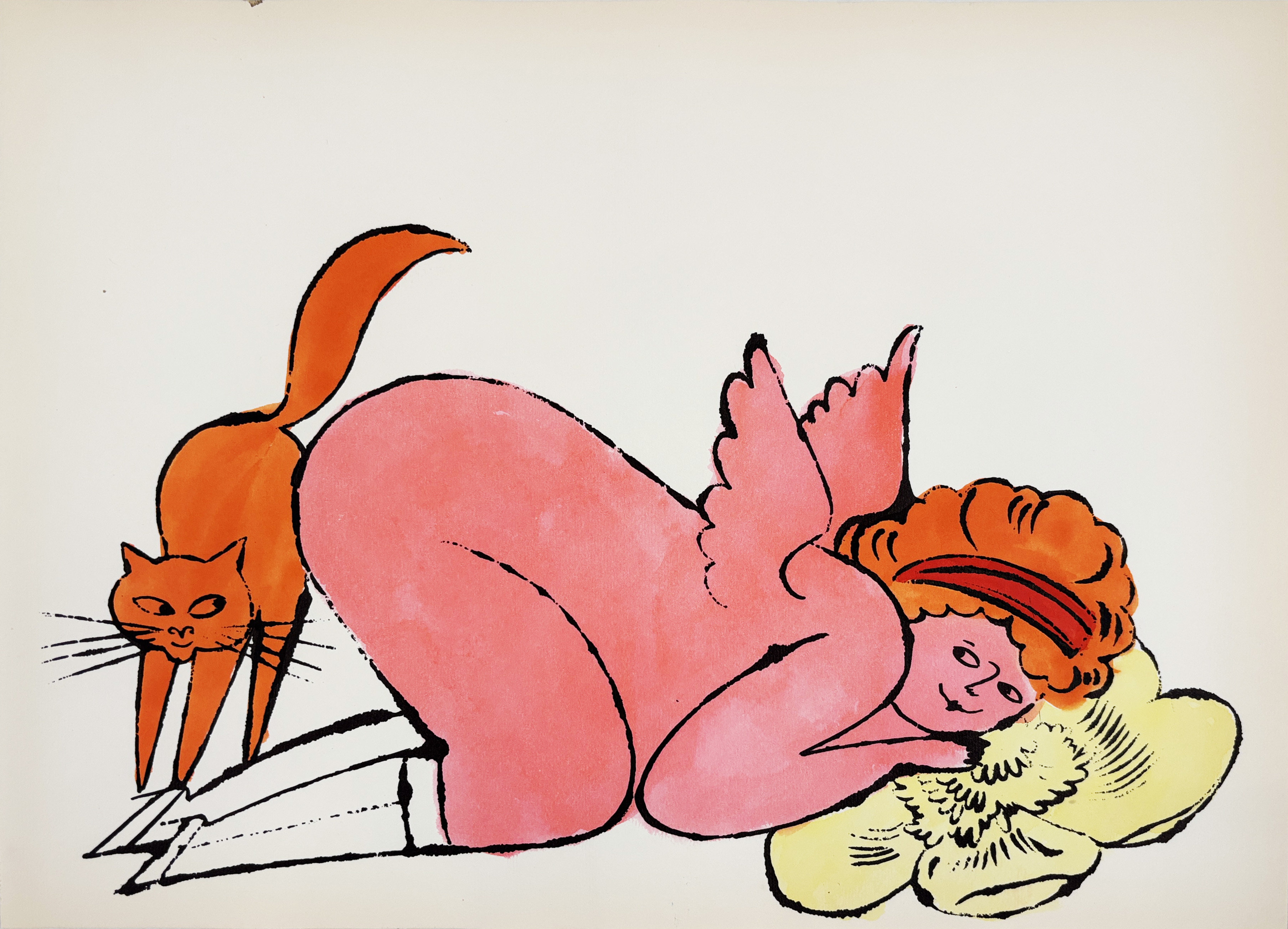 Andy Warhol – In The Bottom of my Garden IV.88A, CA. 1956 – Lithograph