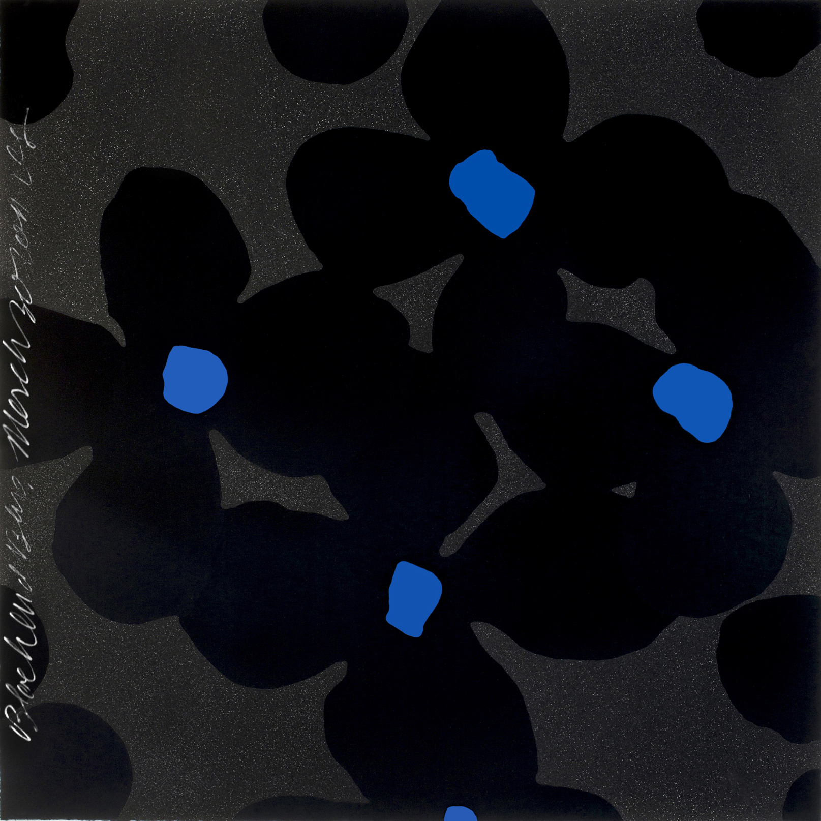 Donald Sultan – Black and Blues, March 30, 2011, 2011 – Zeefdruk