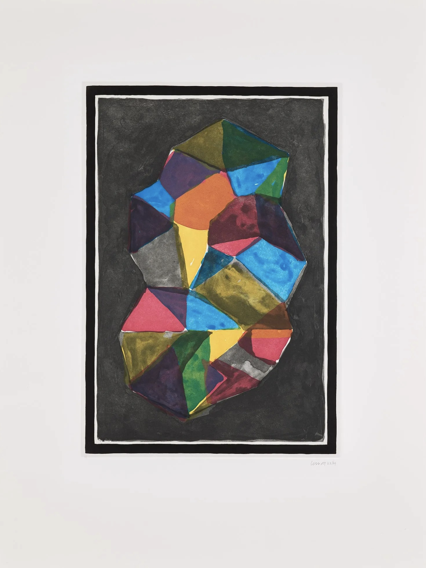 Sol LeWitt – Plate #4 (from Complex Forms), 1989 – Etching and Aquatint