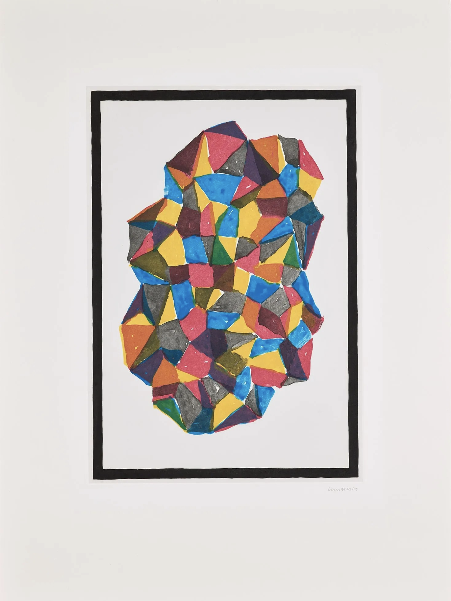 Sol LeWitt – Plate #2 (from Complex Forms), 1989 – Etching and Aquatint