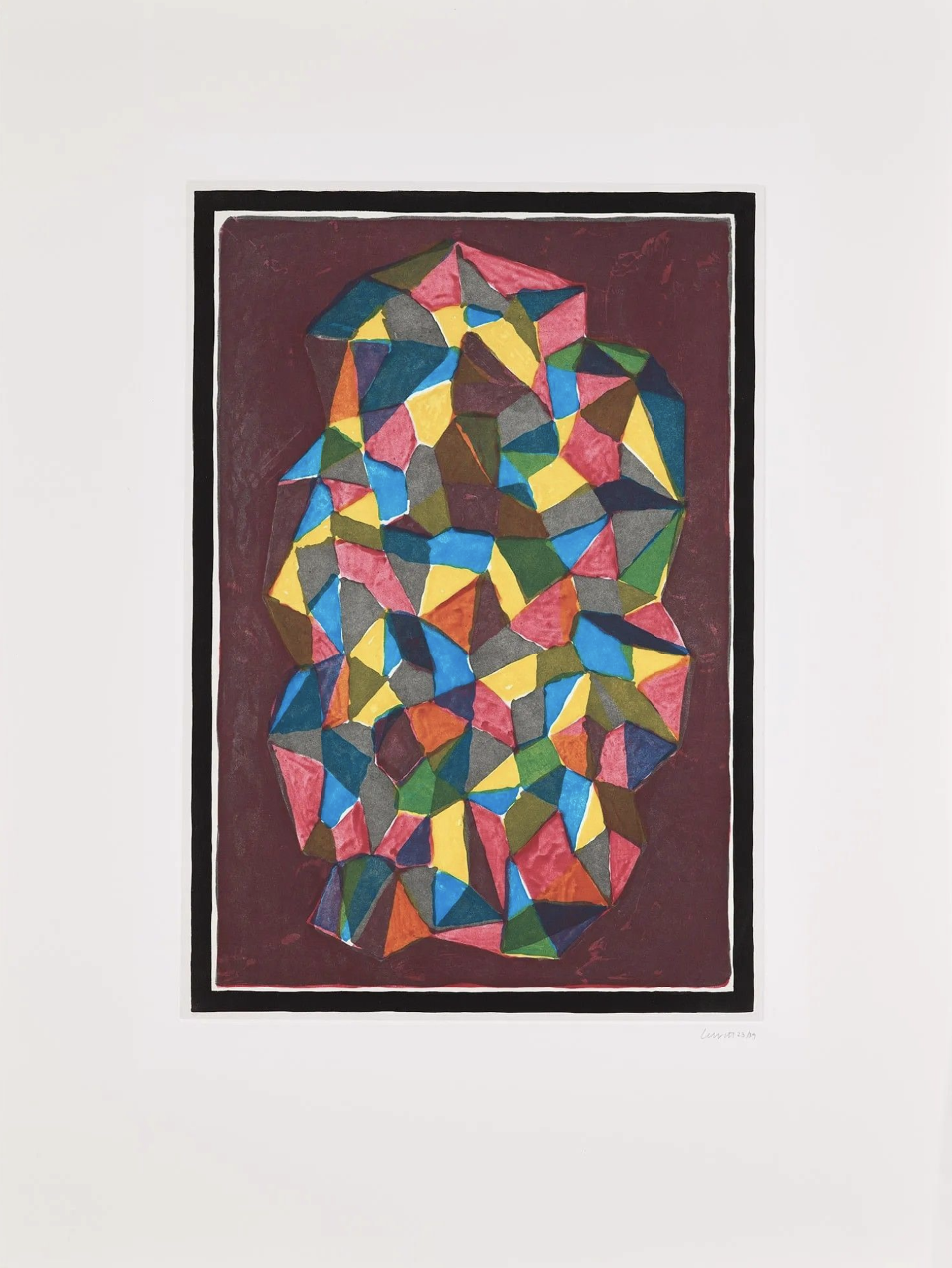 Sol LeWitt – Plate #1 (from Complex Forms), 1989 – Etching and Aquatint