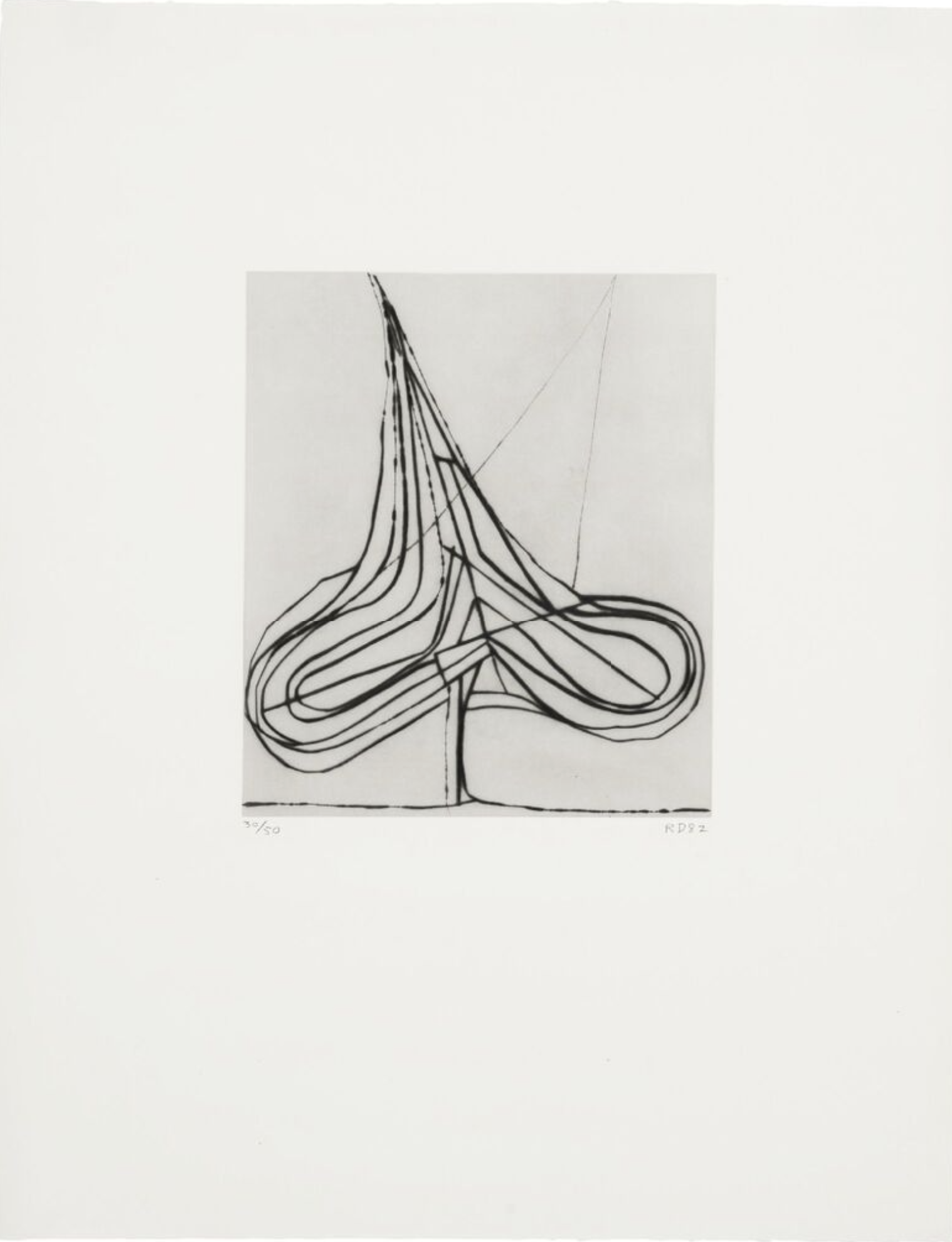 Richard Diebenkorn – Spade Drypoint, 1982 – Kaltnadel