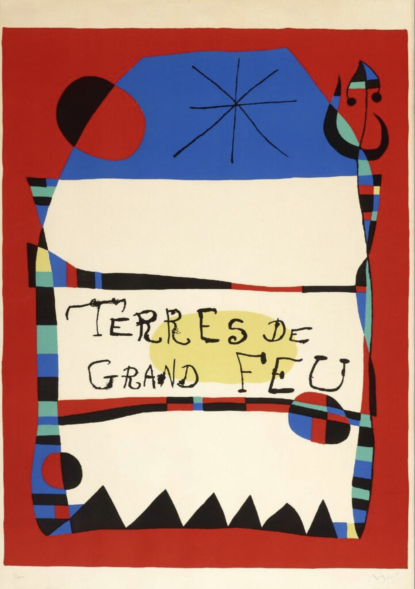 Joan Miró – Terres de Grand Feu, 1956 – Litografía