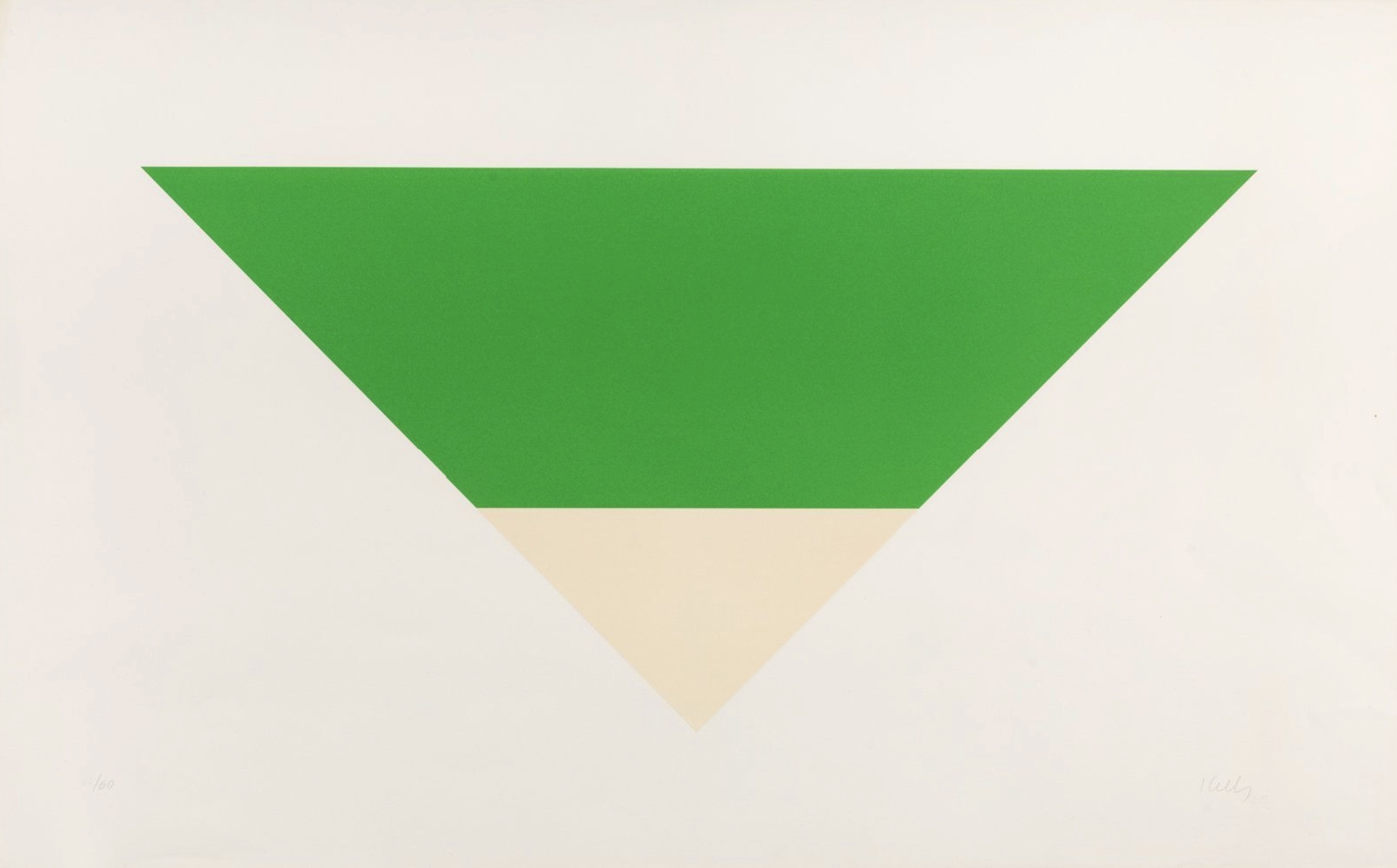 Ellsworth Kelly – Green/White, 1971 – Litografía