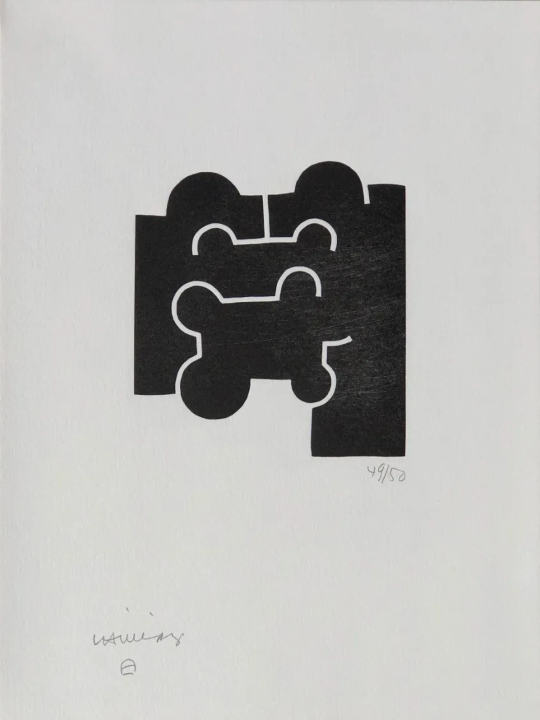Eduardo Chillida – Cioran XXV, 1983 – Xylographie