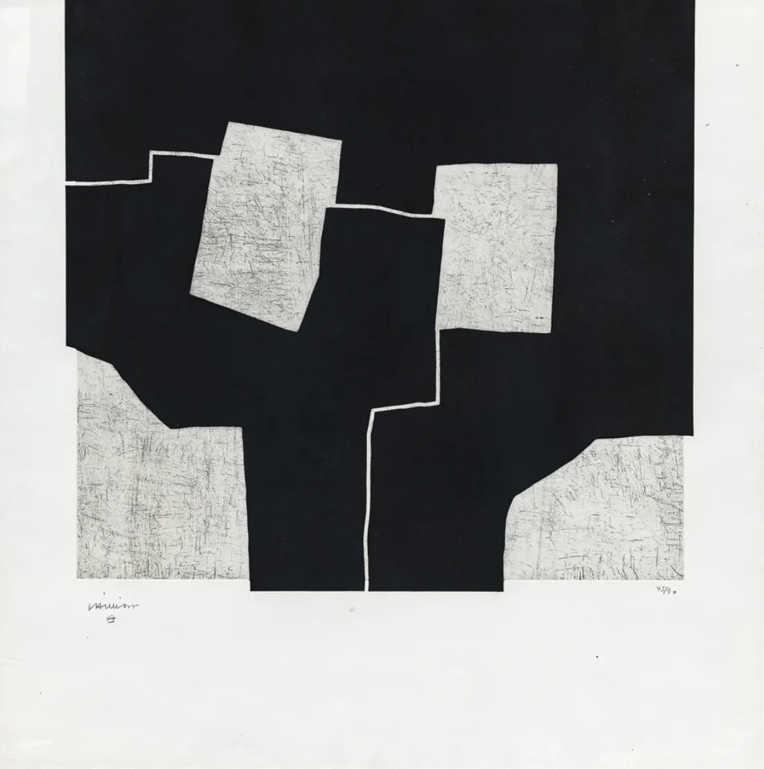 Eduardo Chillida – Urrutiko, 1972 – Grabado Aguatinta