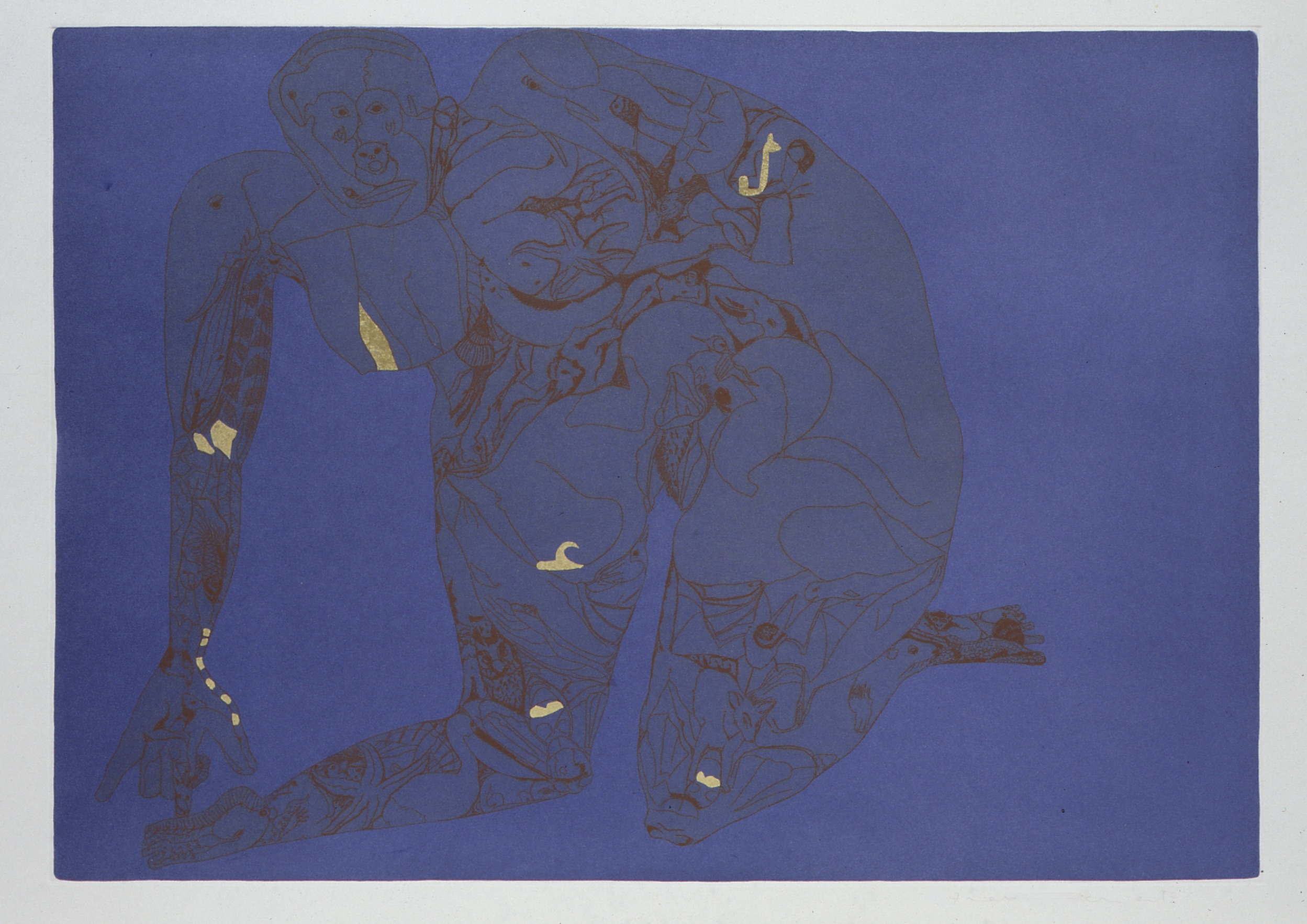 Francesco Clemente – Reconciliazione, 1986 – Mixed média