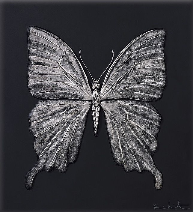 Damien Hirst – Eternal Beauty (Black & Platinum), 2017 – Mixed média