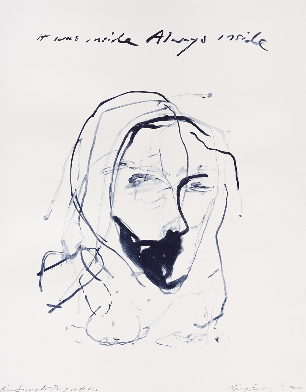 Tracey Emin – Even Saying Nothing Is a Lie, 2022 – Litografía