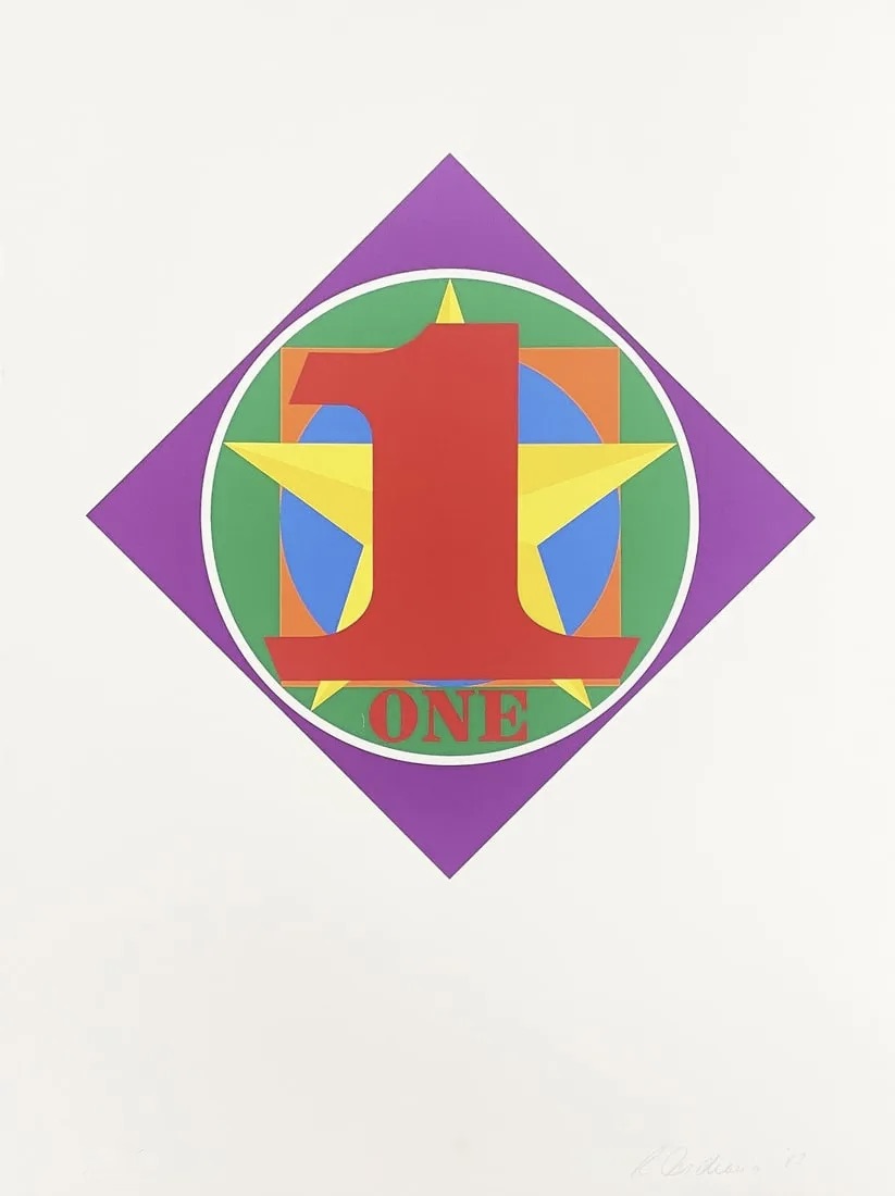 Indiana, Robert | The Diamond One, 1983 — available on Composition Gallery