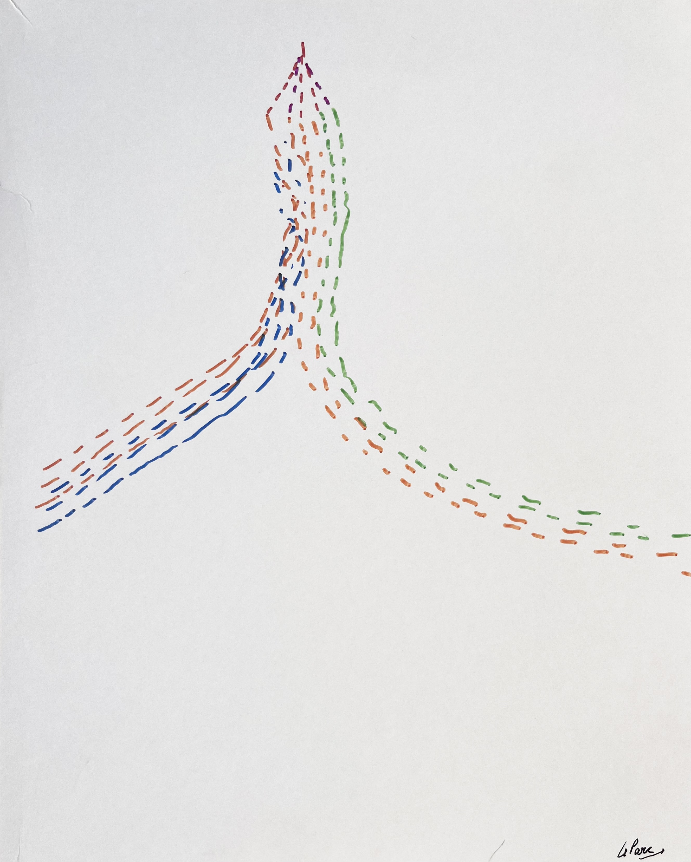 Julio Le Parc – Dessin Infinie 25, 2022 – Marqueur
