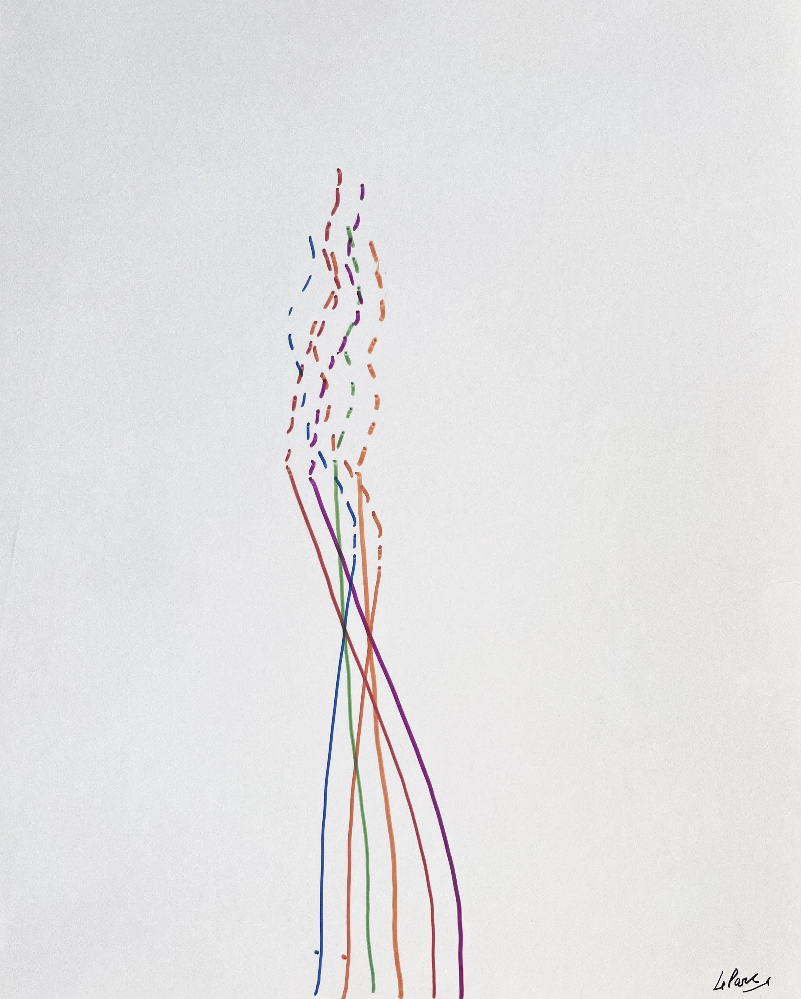 Julio Le Parc – Dessin Infinie 26, 2022 – Marqueur