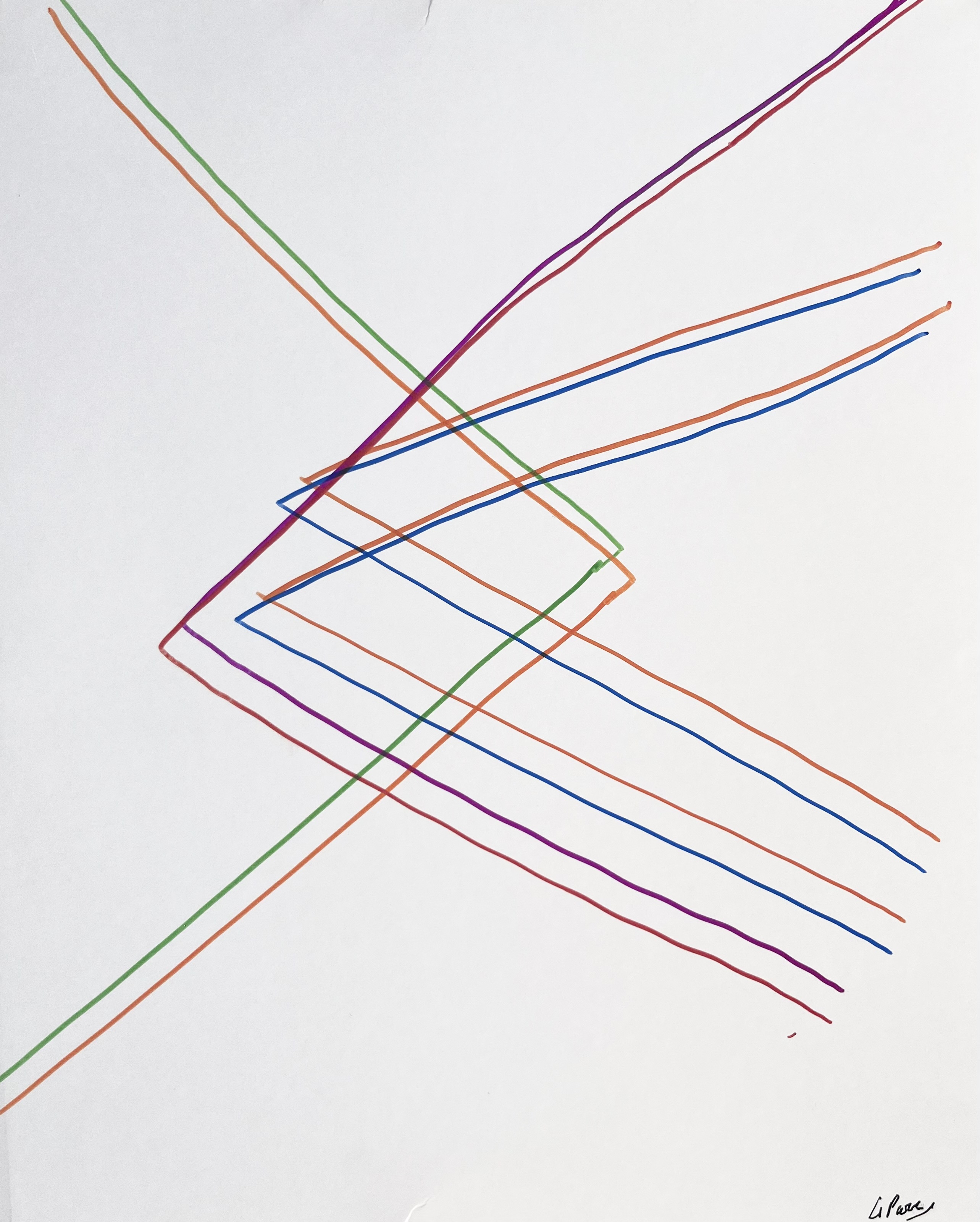 Julio Le Parc – Dessin Infinie 27, 2022 – Marqueur