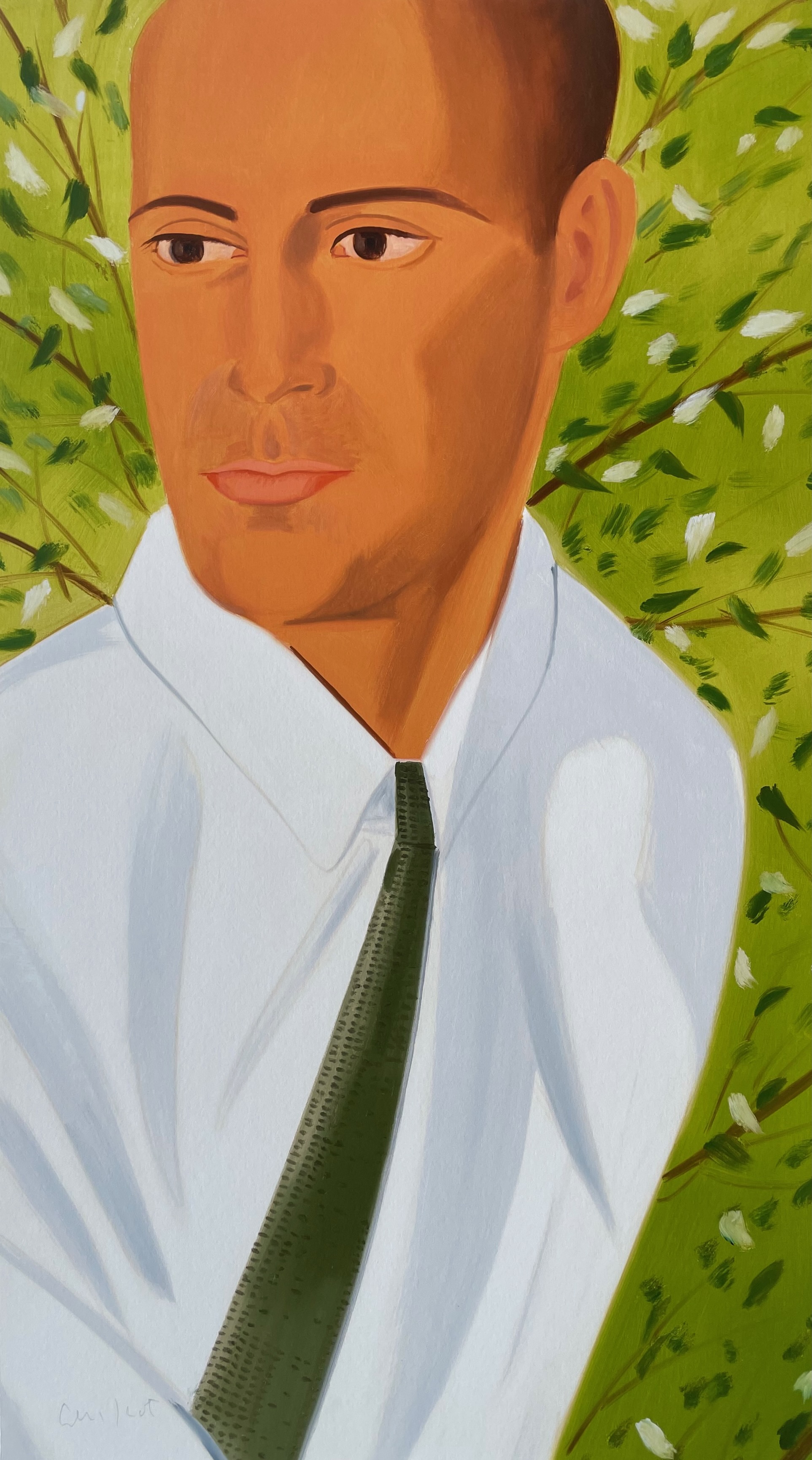 Alex Katz – White Shirt (Perry), 2021 – Impression pigmentaire