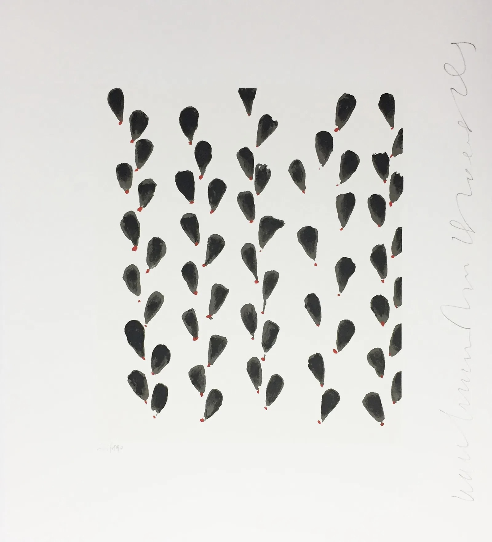 Donald Sultan – Wall Flower IX, 2008 – Screen-print
