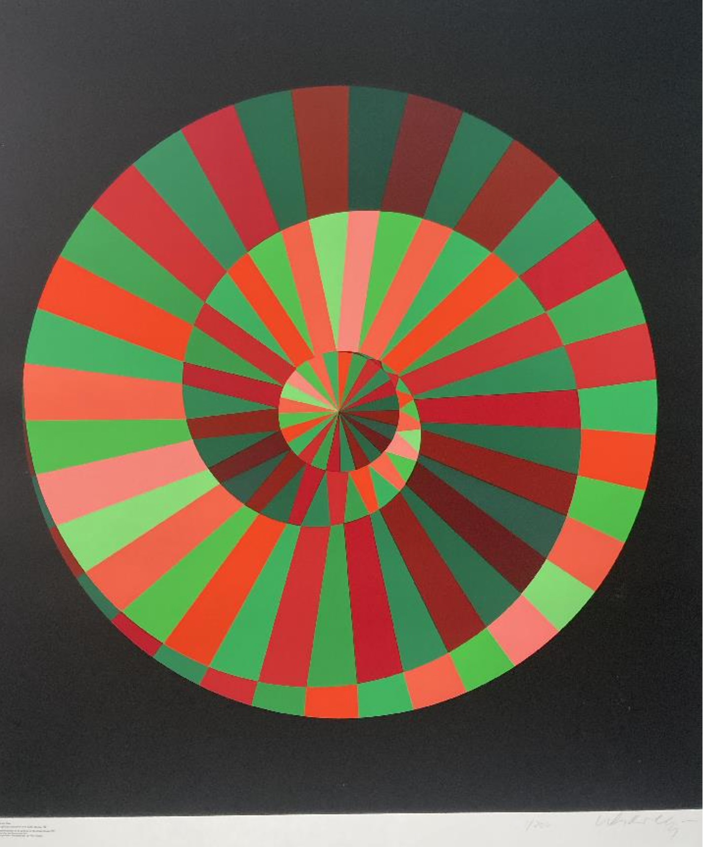 Victor Vasarely – Kraft und Natur I, 1972 – Screen-print