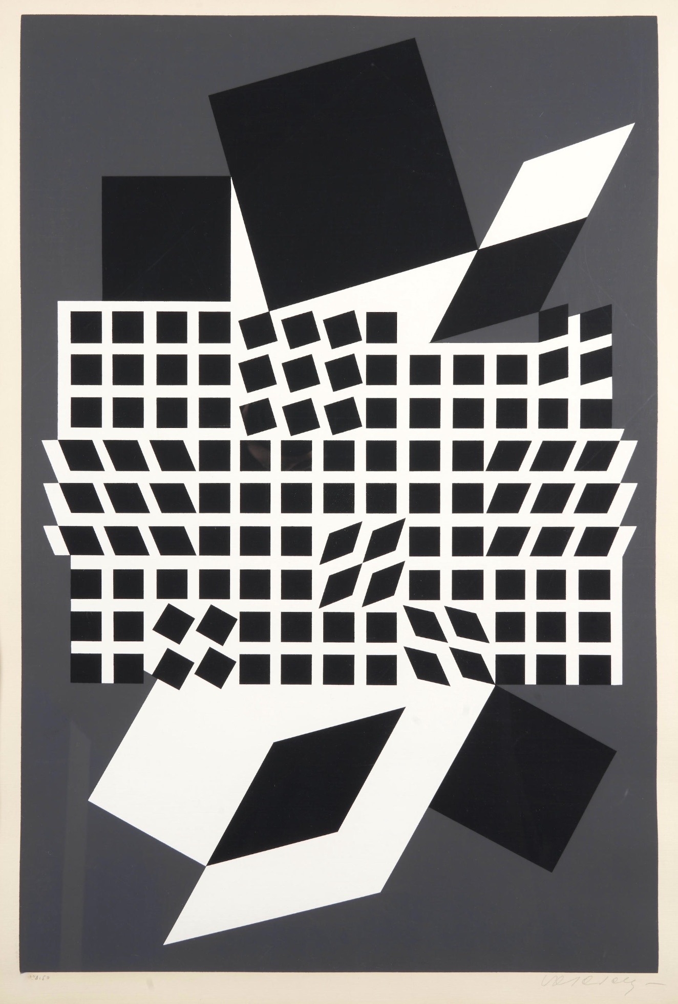 Victor Vasarely – OETA, 1959 – Zeefdruk