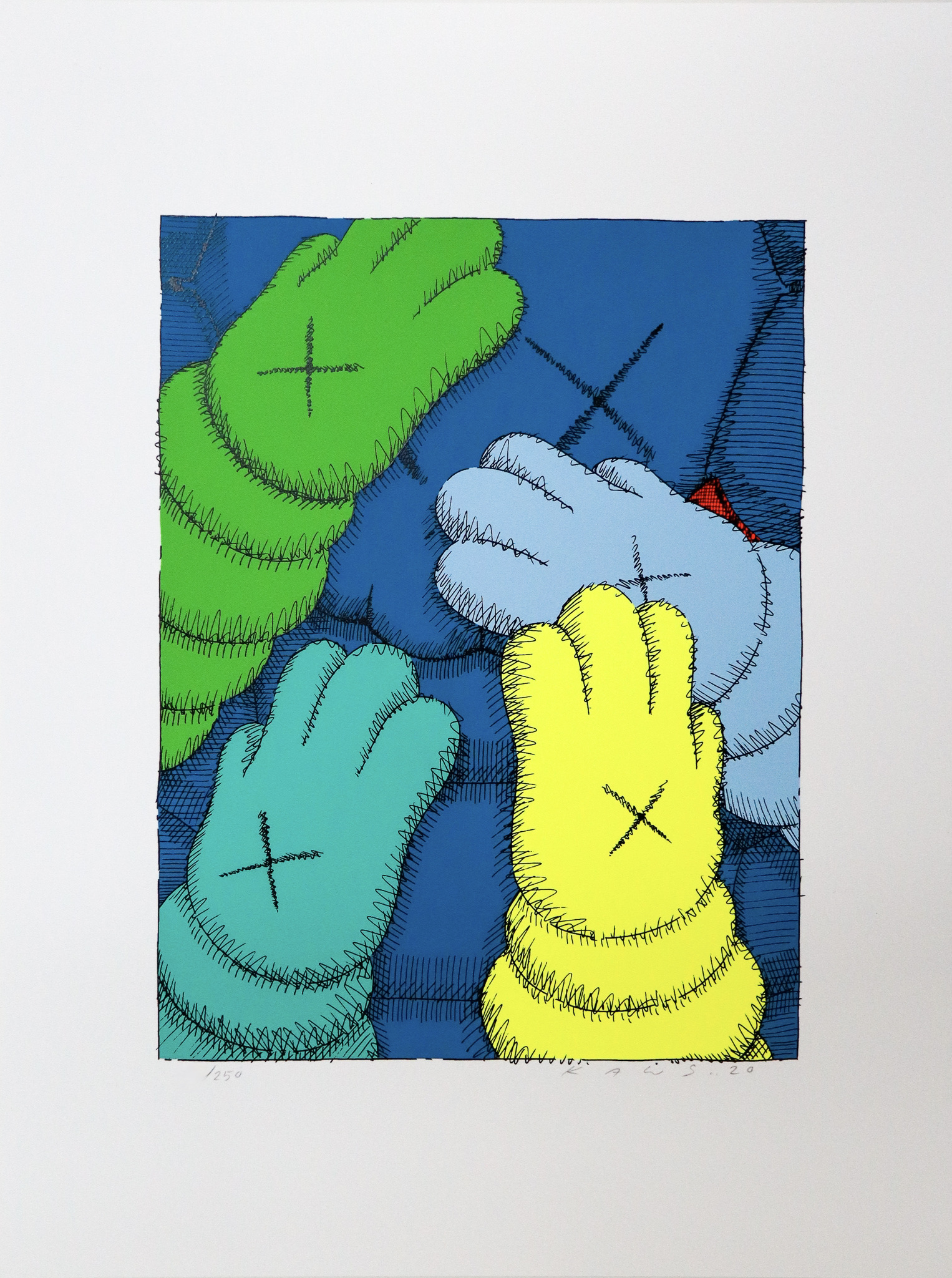 KAWS – Untitled I (Urge), 2020 – Silkscreen