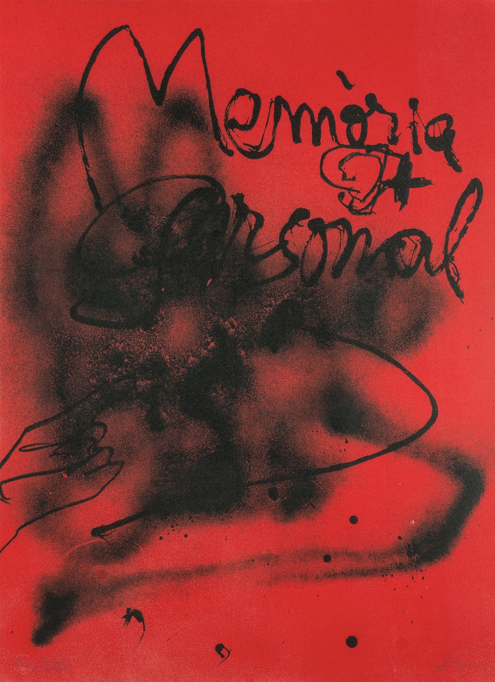 Antoni Tapies – Memoria Personal, 1988 – Lithographie