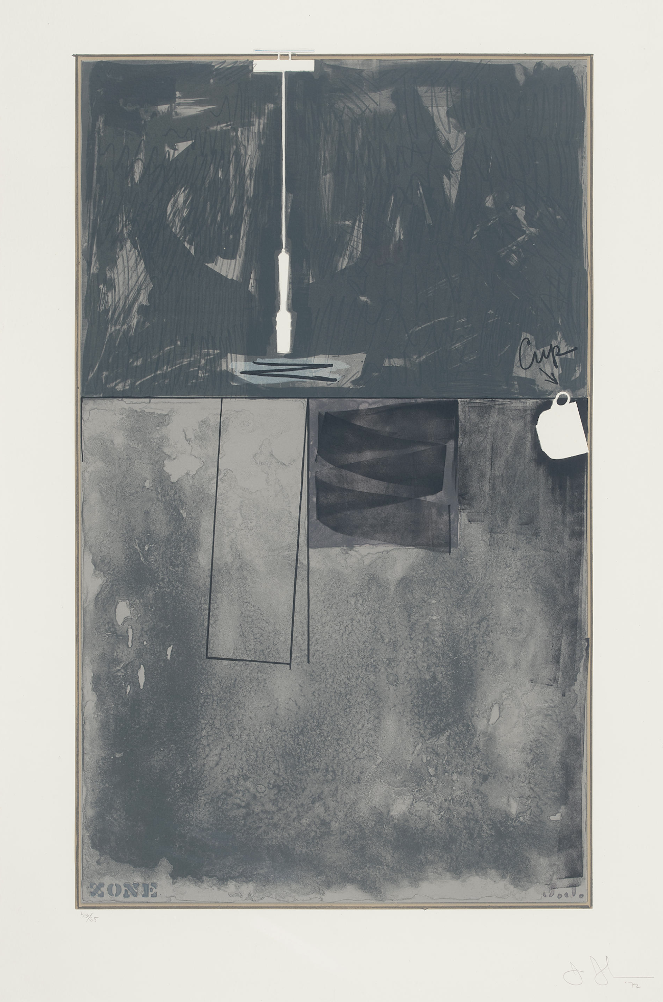 Jasper Johns – Zone, 1972 – Lithograph