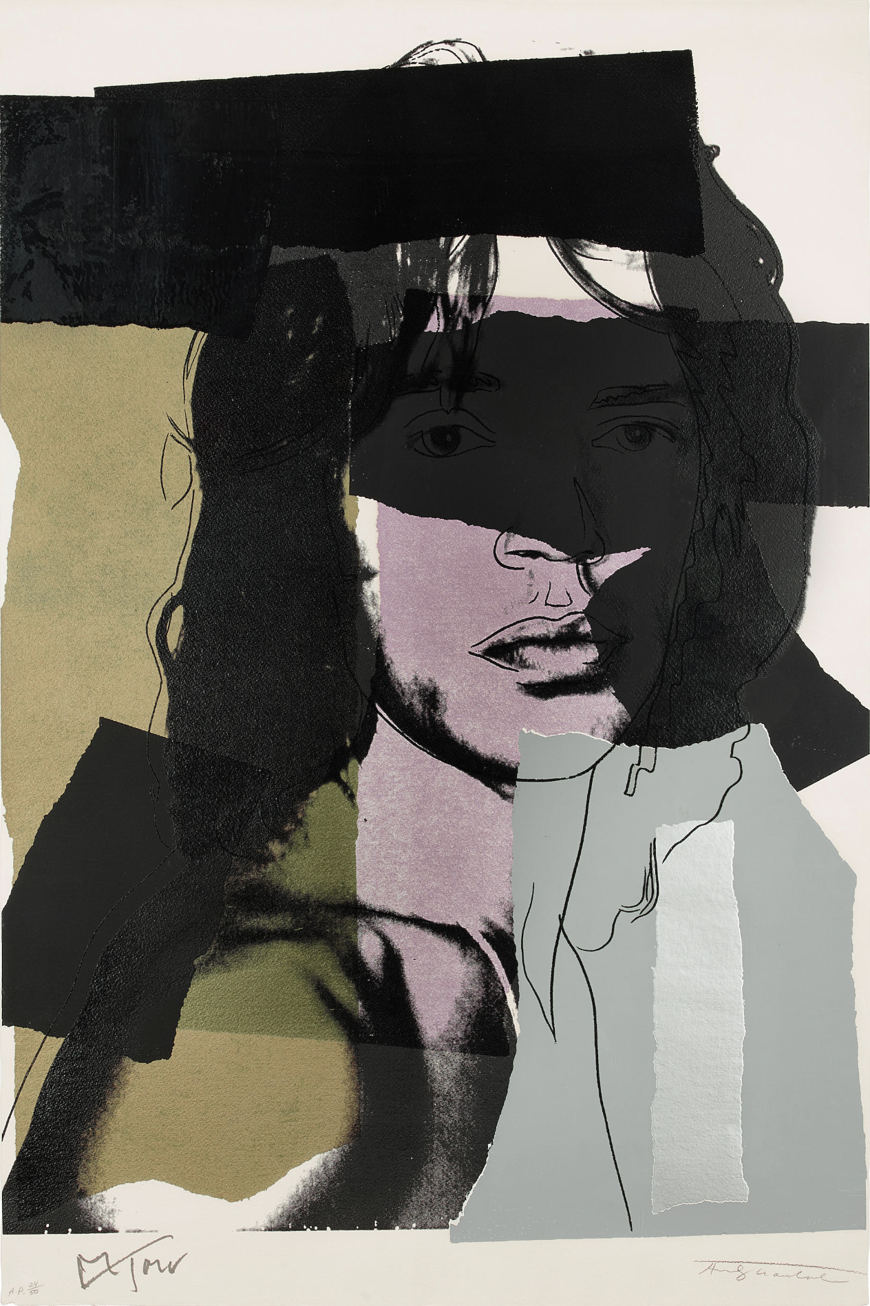 Andy Warhol – Mick Jagger (F & S II.145), 1975 – Screen-print