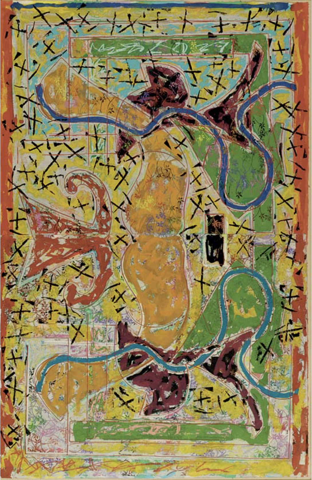 Frank Stella – Pergusa Three Double, 1984 – Mixed Media