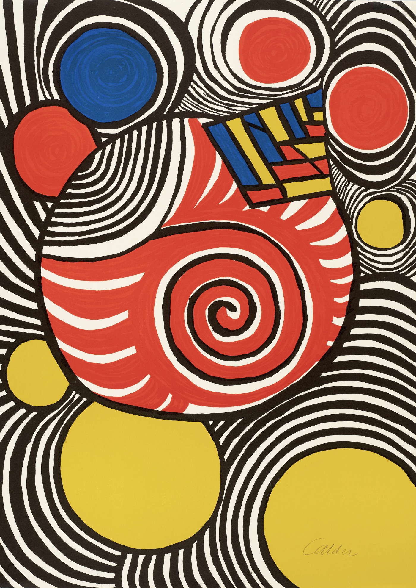 Alexander Calder – Clown, 1976 – Lithografie
