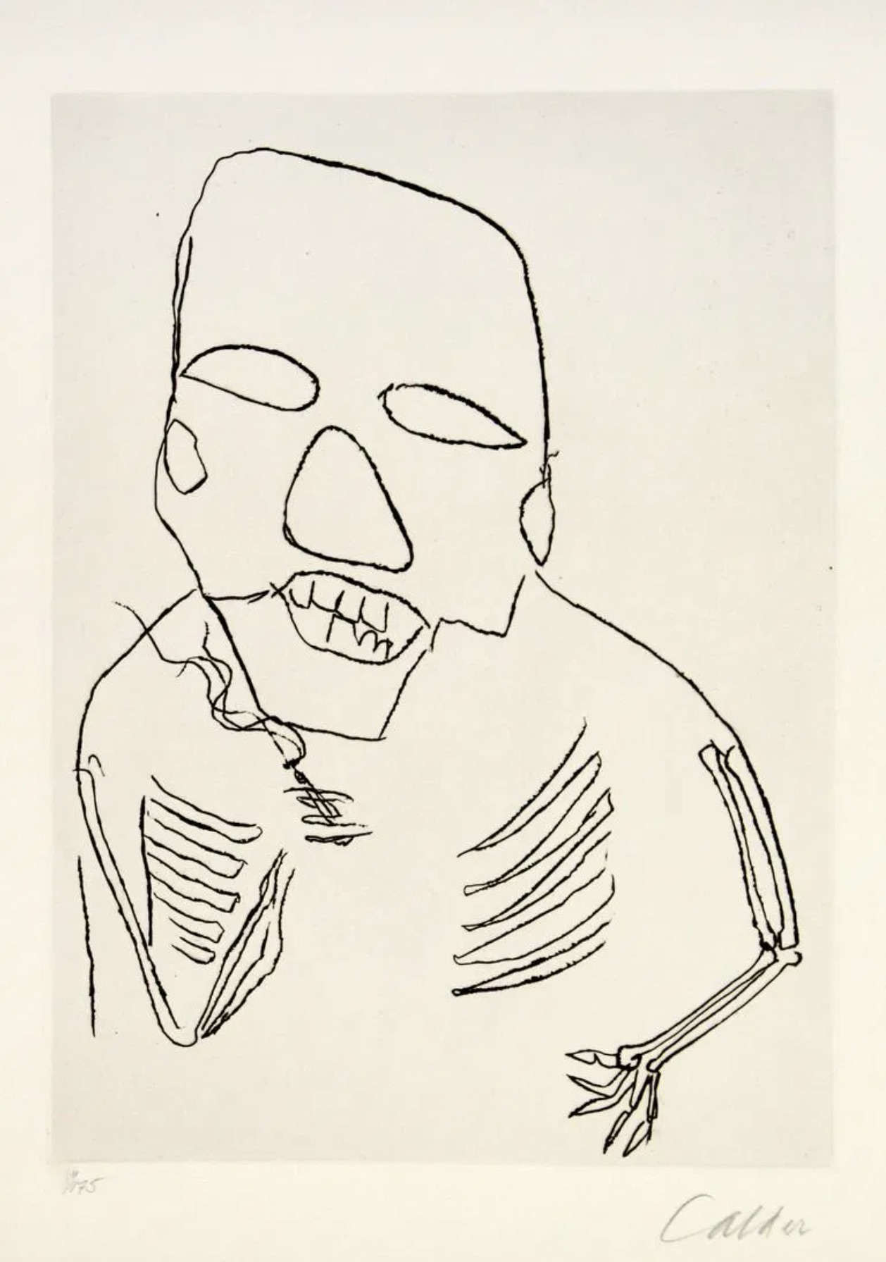 Alexander Calder – Santa Claus I, 1974 – Ets