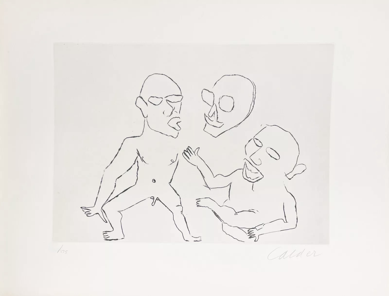 Alexander Calder – Santa Claus III, 1974 – Aguafuerte