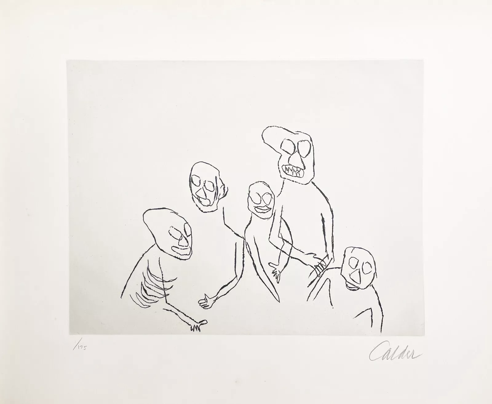 Alexander Calder – Santa Claus VI, 1974 – Aguafuerte