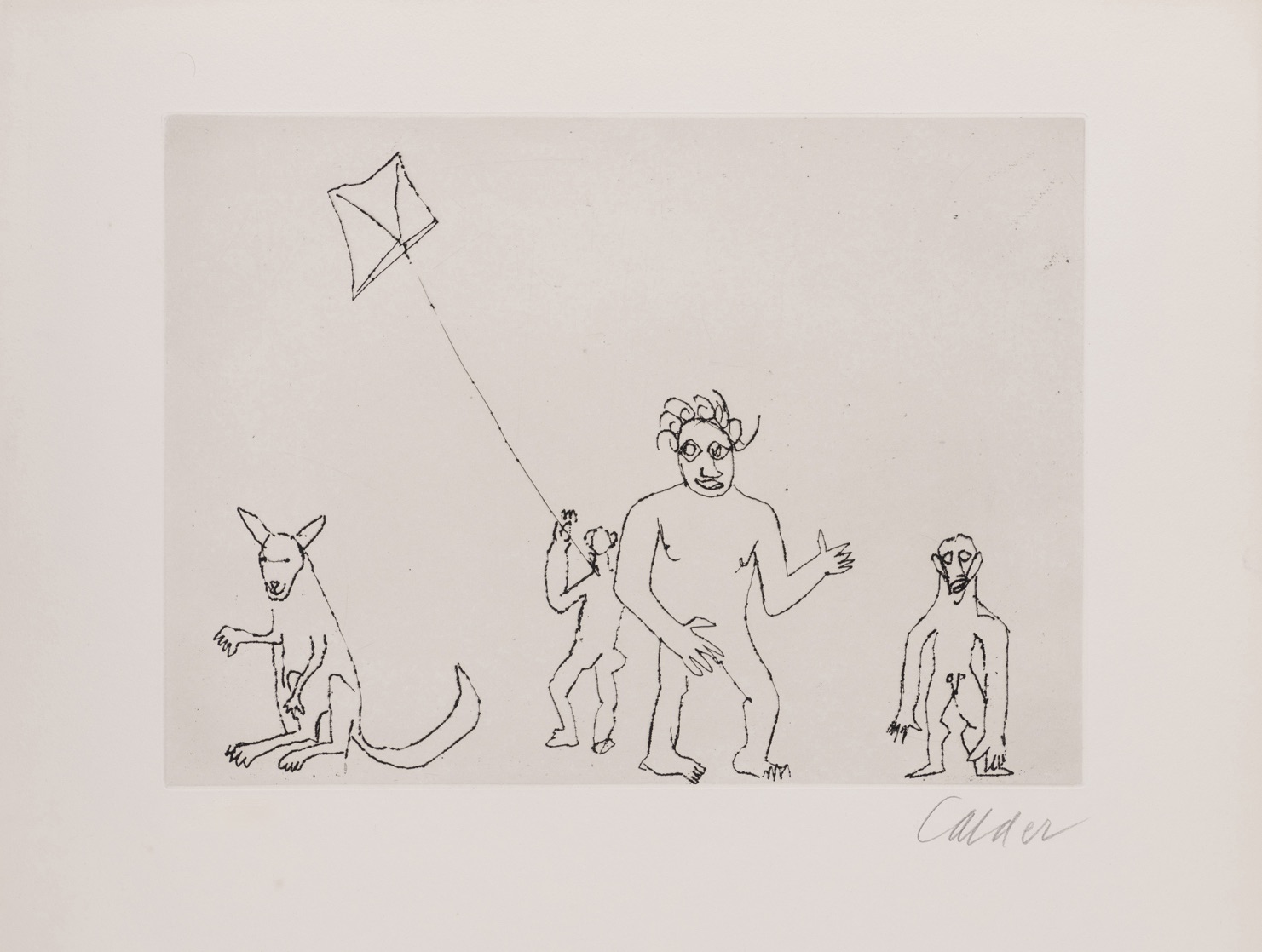 Alexander Calder – Santa Claus VII, 1974 – Ets