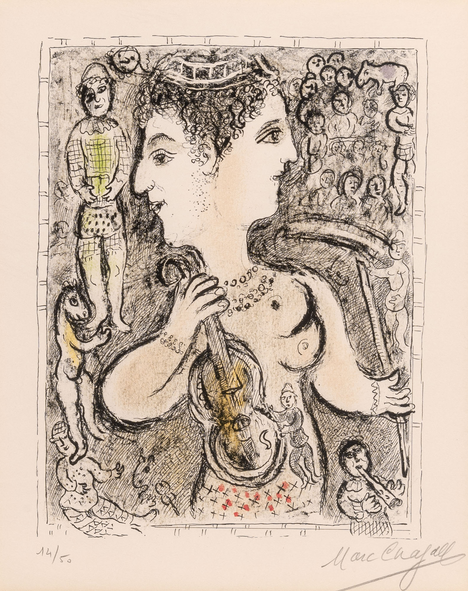 Marc Chagall – Double Visage, 1978 – Silkscreen
