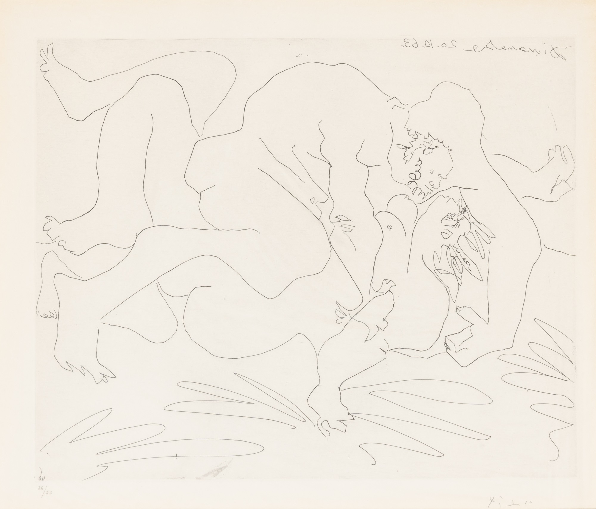Pablo Picasso – L'Etreinte, 1963 – Etching