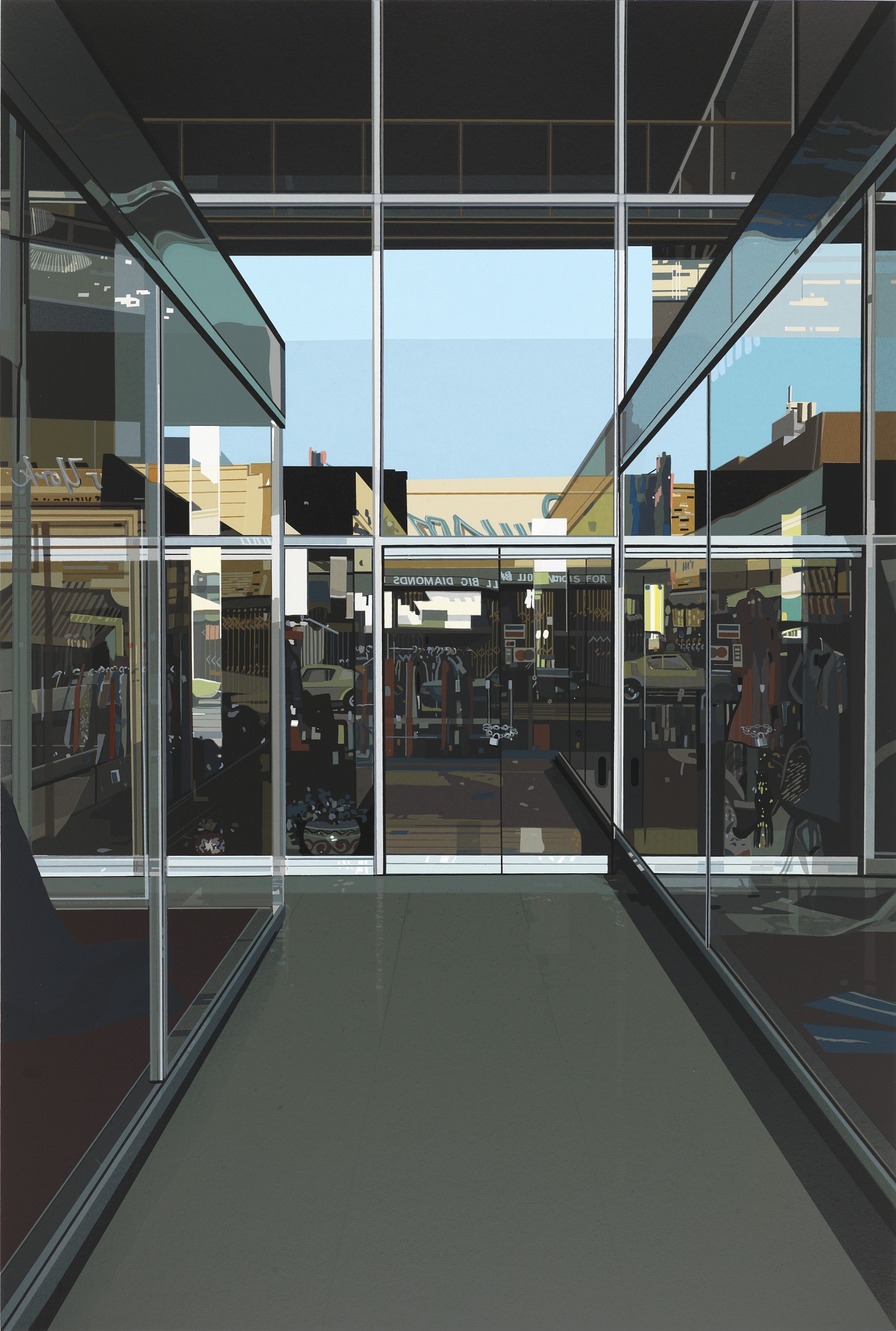 Richard Estes – Big Diamonds, 1979 – Sérigraphie (Screen-print)