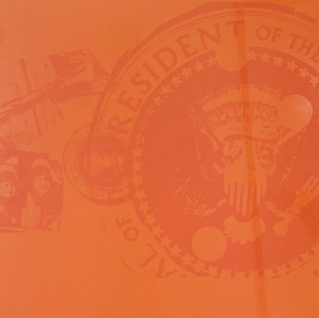 Andy Warhol – Flash - Orange Presidential Seal (T.P.), 1968 – Sérigraphie (Screen-print)