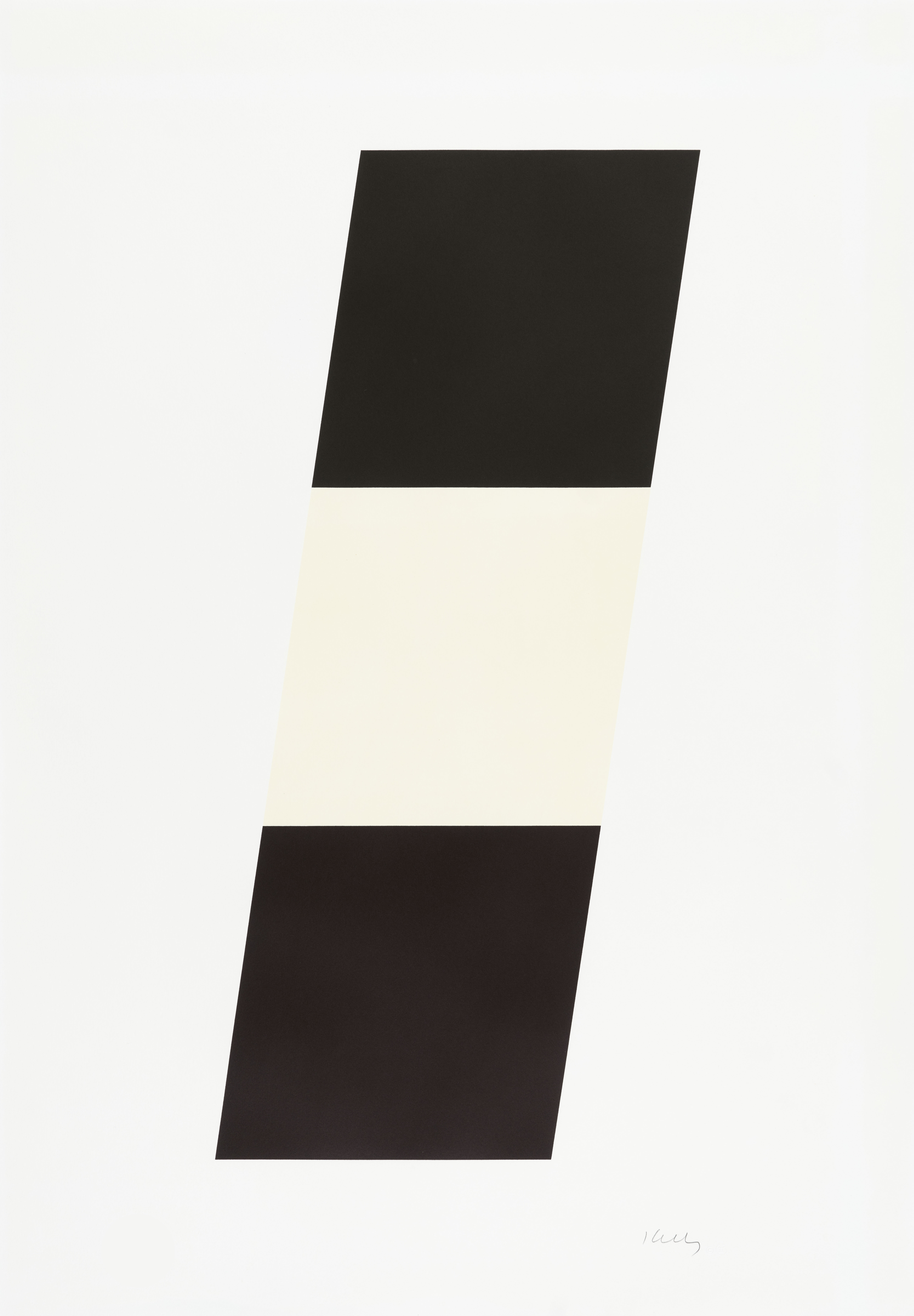Ellsworth Kelly – Black/White/Black, 1970 – Lithographie