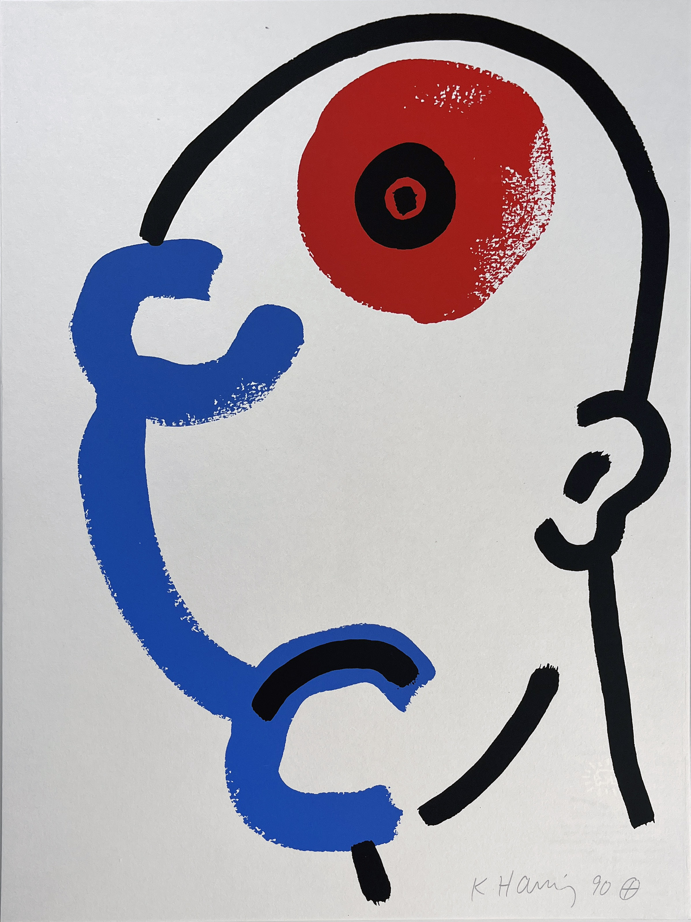 Keith Haring – Story of Red and Blue #13, 1989 – Lithografie