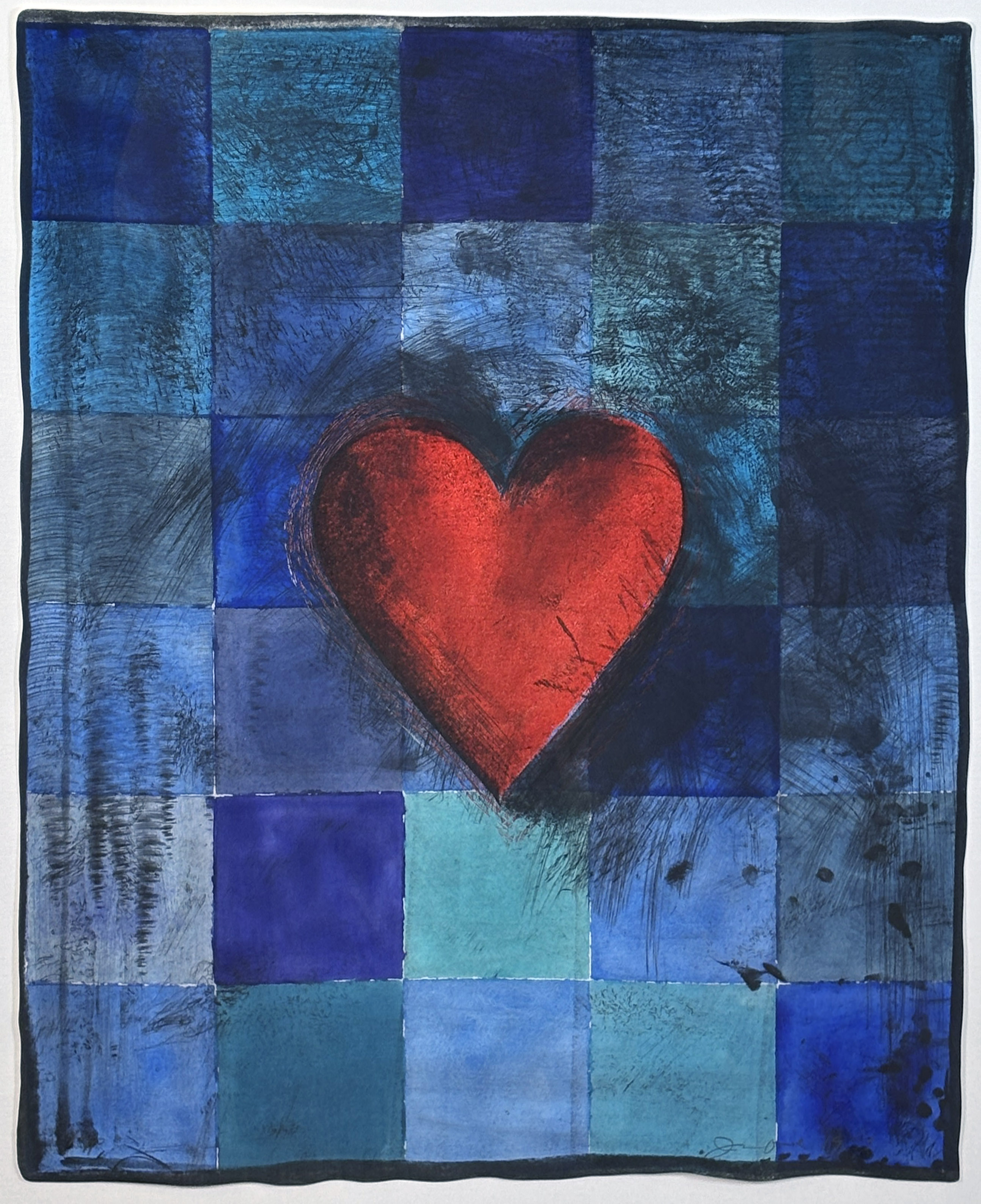 Jim Dine – Hart in Blue, 1995 – Mixed Media