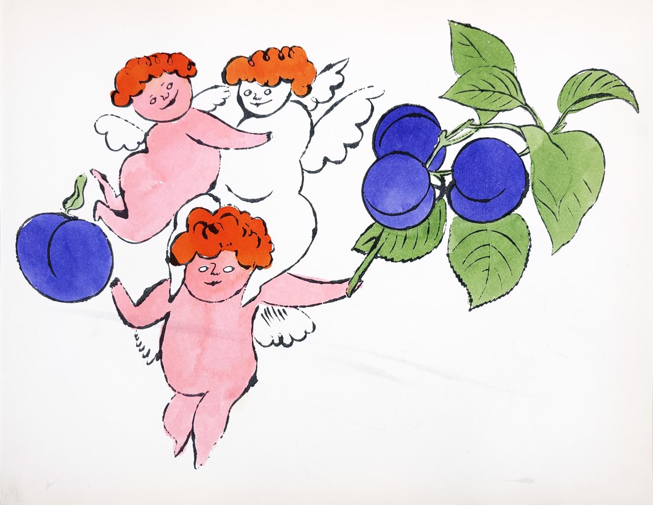 Andy Warhol – In The Bottom of my Garden IV.102A, 1956 – Gemengde techniek.